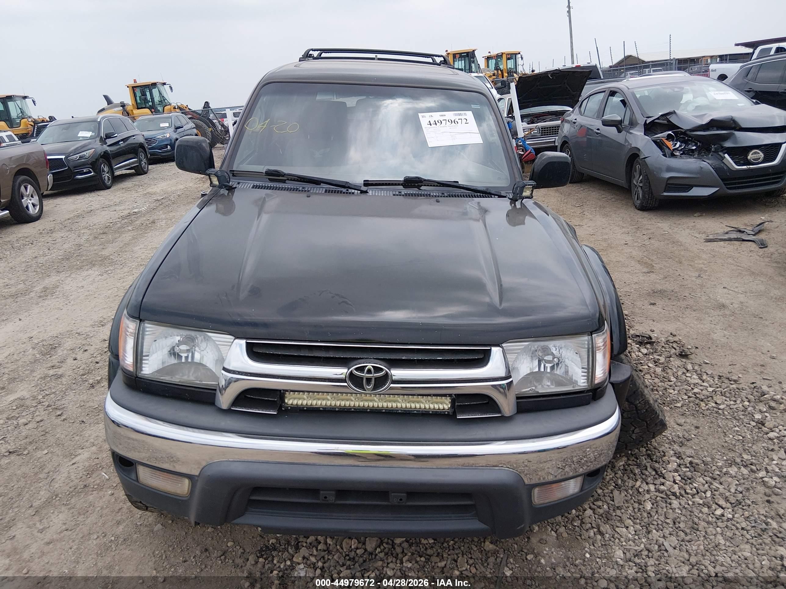 2002 Toyota 4runner Sr5 V6 Black vin: JT3HN86R820370144