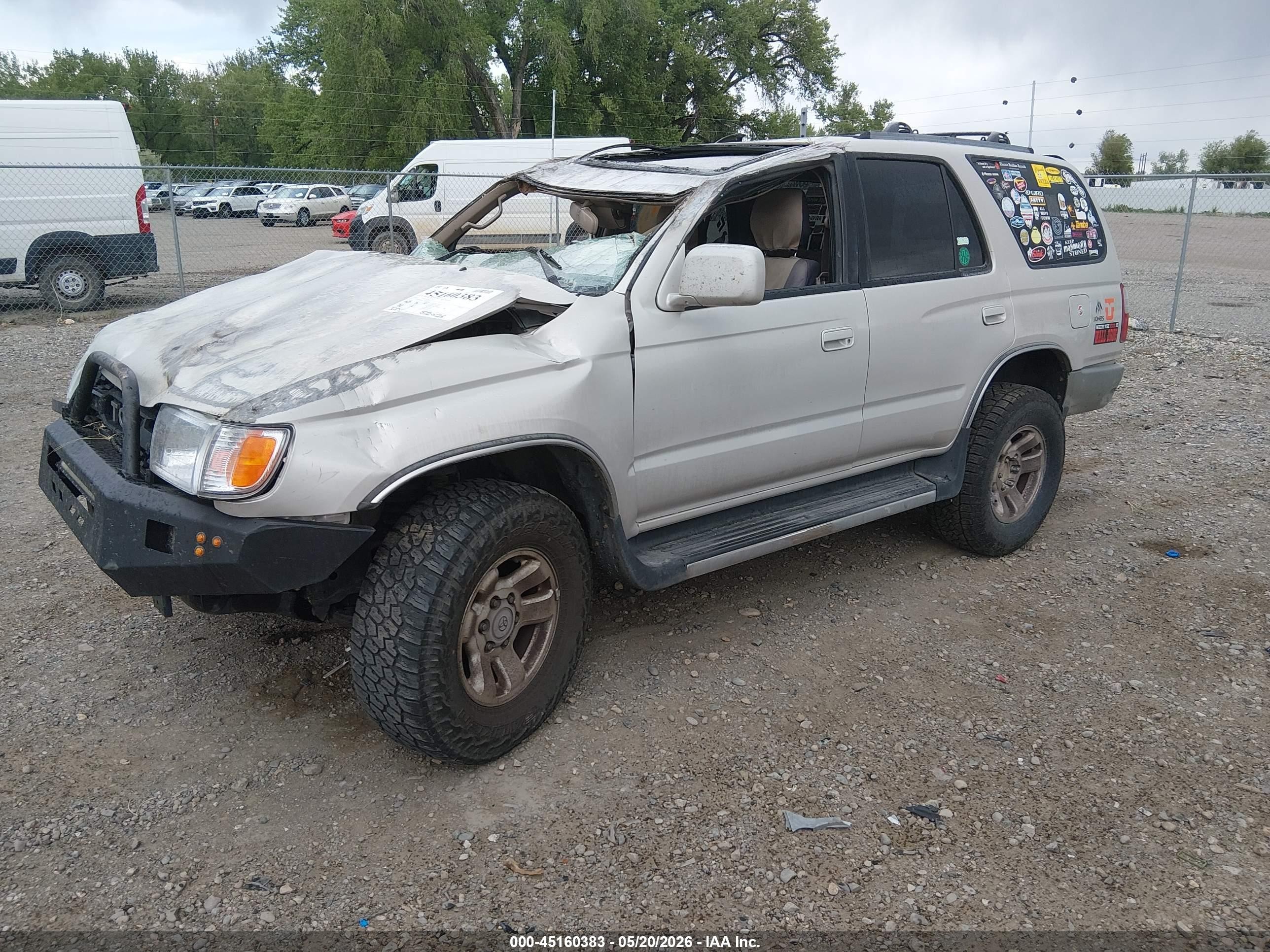 1999 Toyota 4runner Sr5 V6 Silver vin: JT3HN86R8X0226231