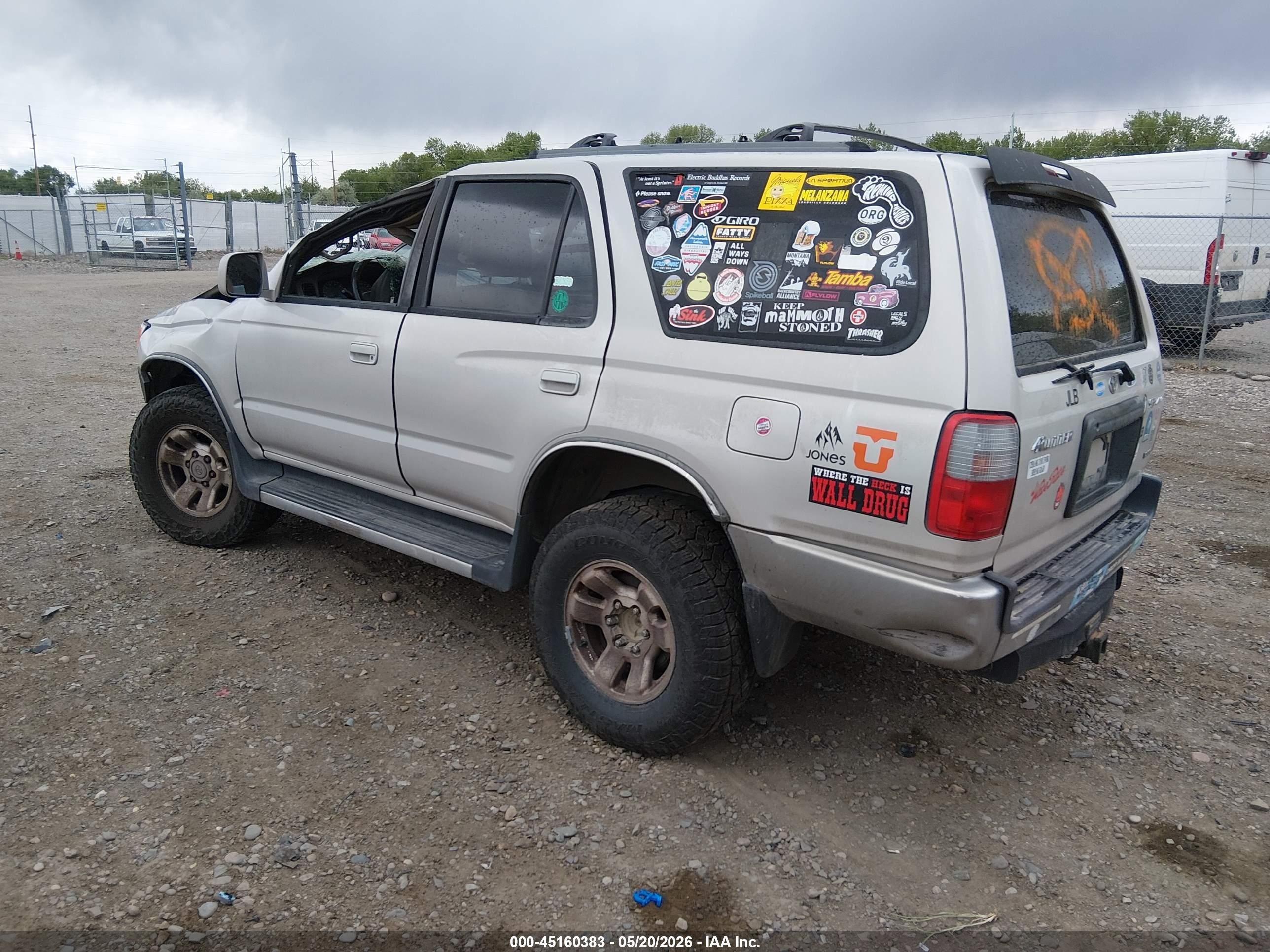 1999 Toyota 4runner Sr5 V6 Silver vin: JT3HN86R8X0226231
