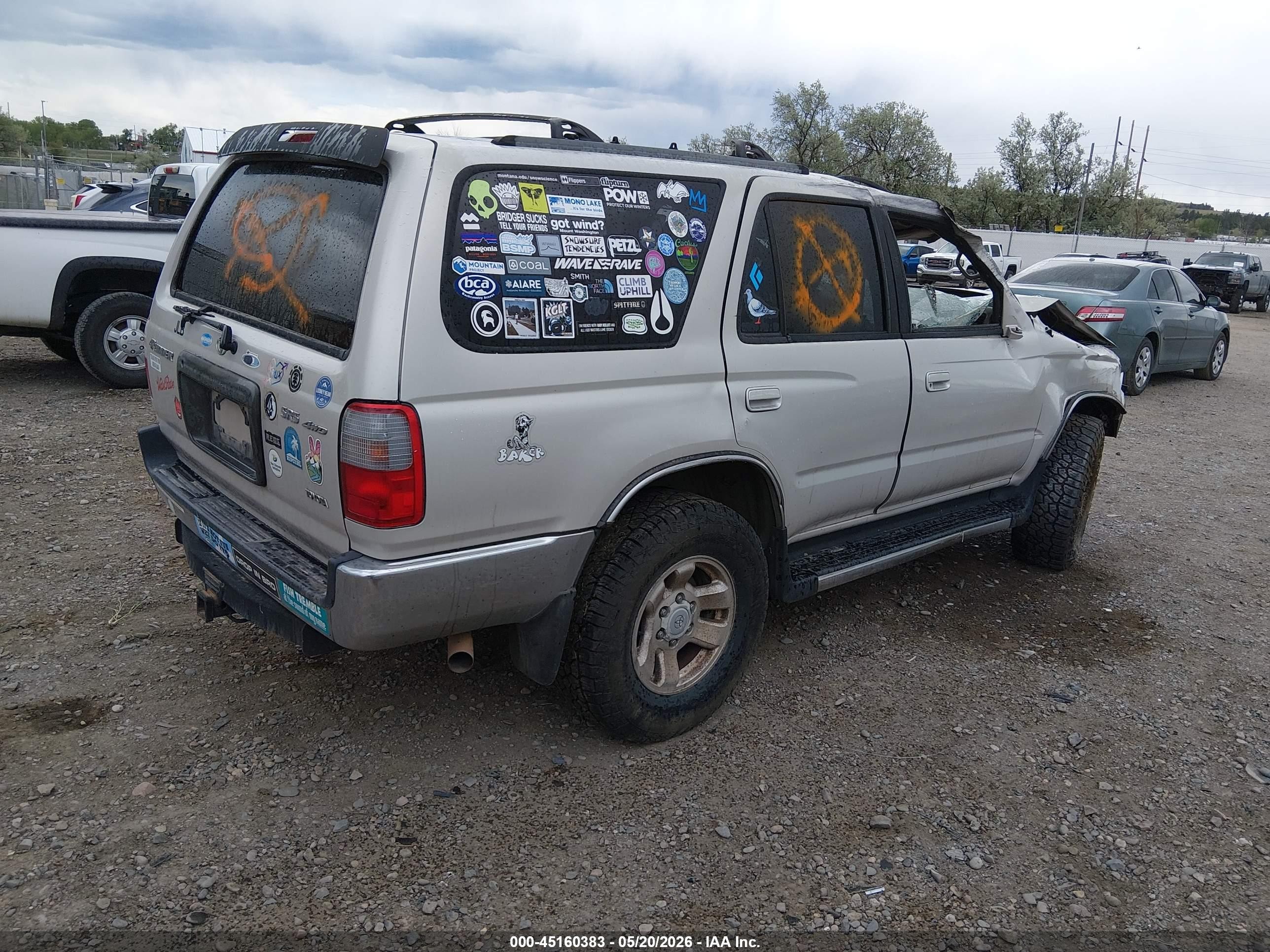 1999 Toyota 4runner Sr5 V6 Silver vin: JT3HN86R8X0226231