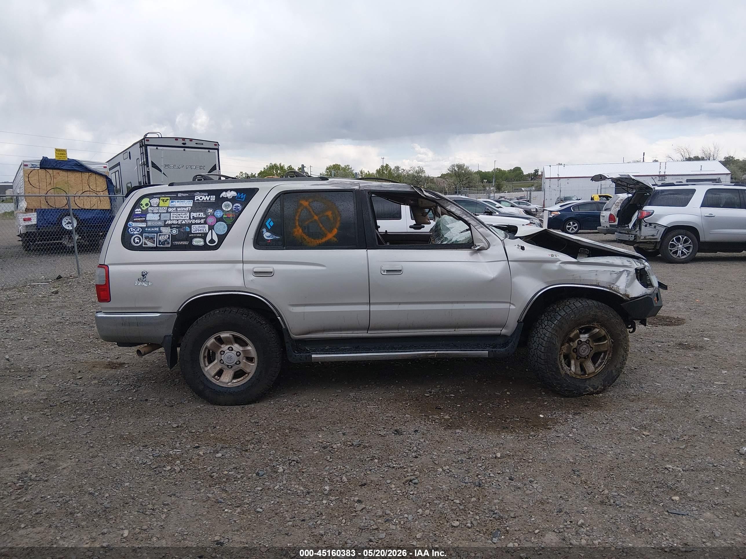 1999 Toyota 4runner Sr5 V6 Silver vin: JT3HN86R8X0226231
