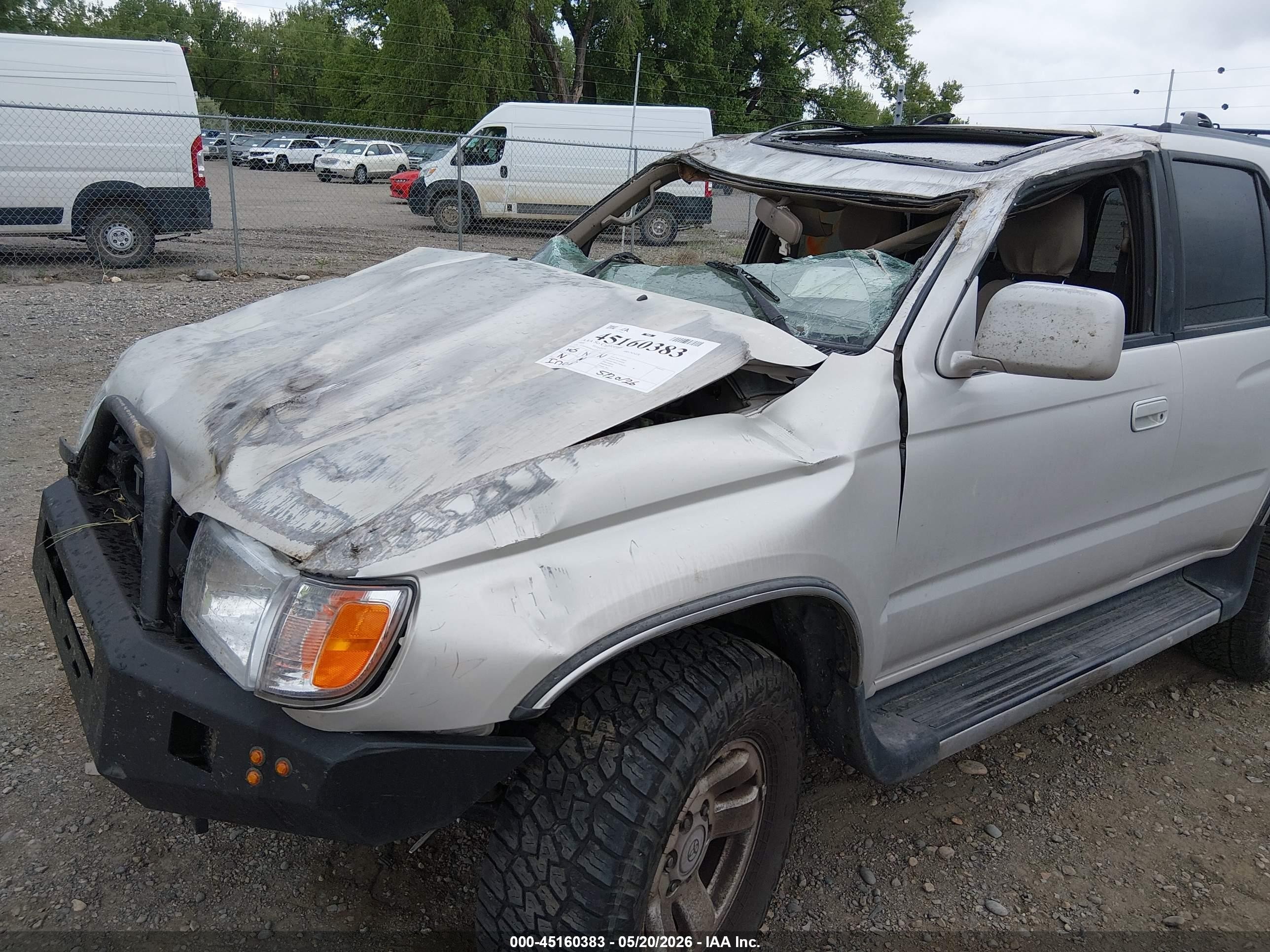 1999 Toyota 4runner Sr5 V6 Silver vin: JT3HN86R8X0226231