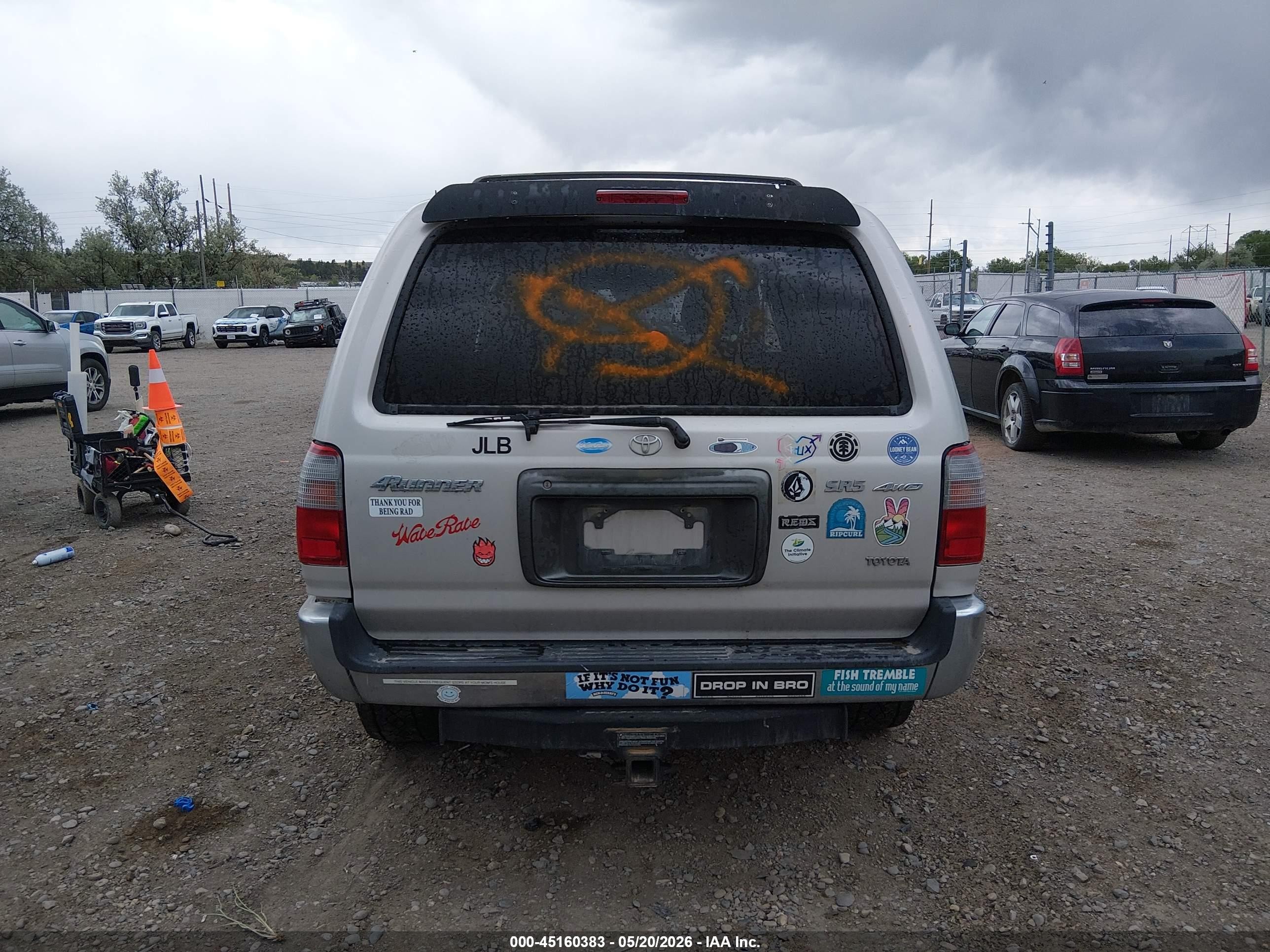 1999 Toyota 4runner Sr5 V6 Silver vin: JT3HN86R8X0226231
