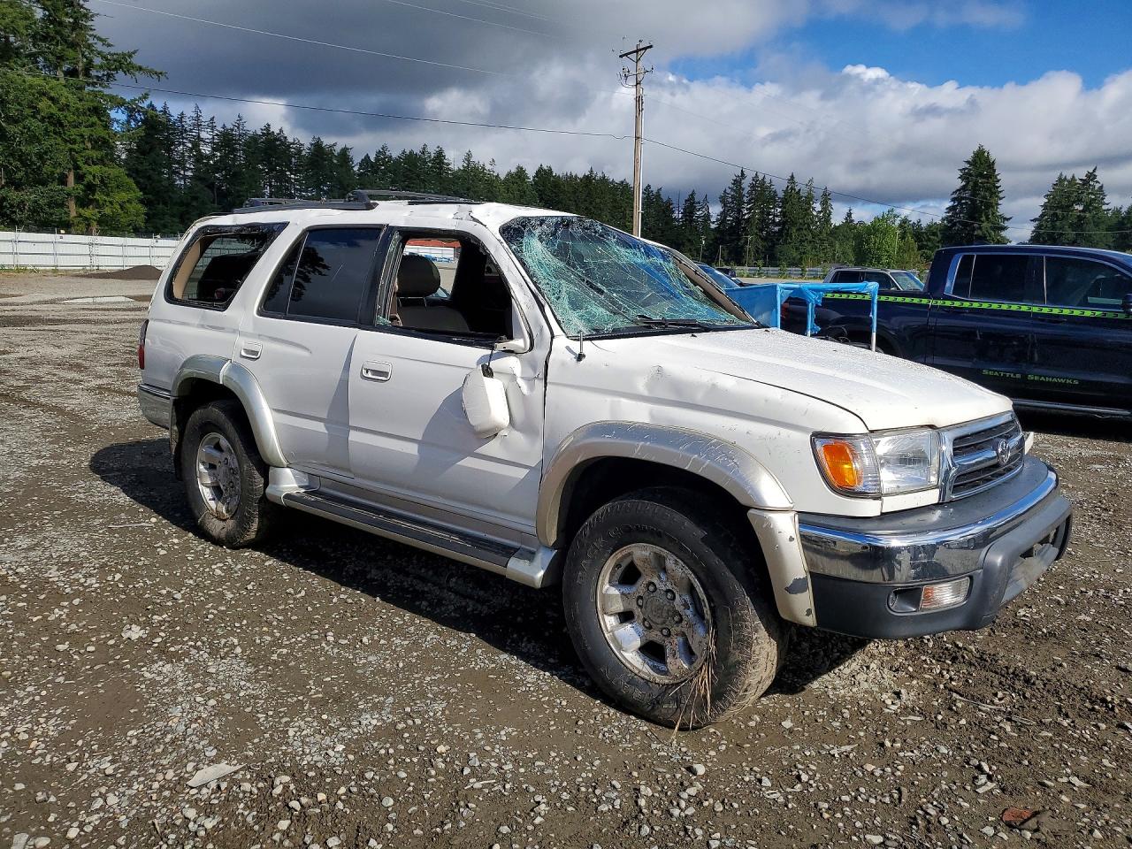 2000 Toyota 4runner Sr5 White vin: JT3HN86R8Y0309983