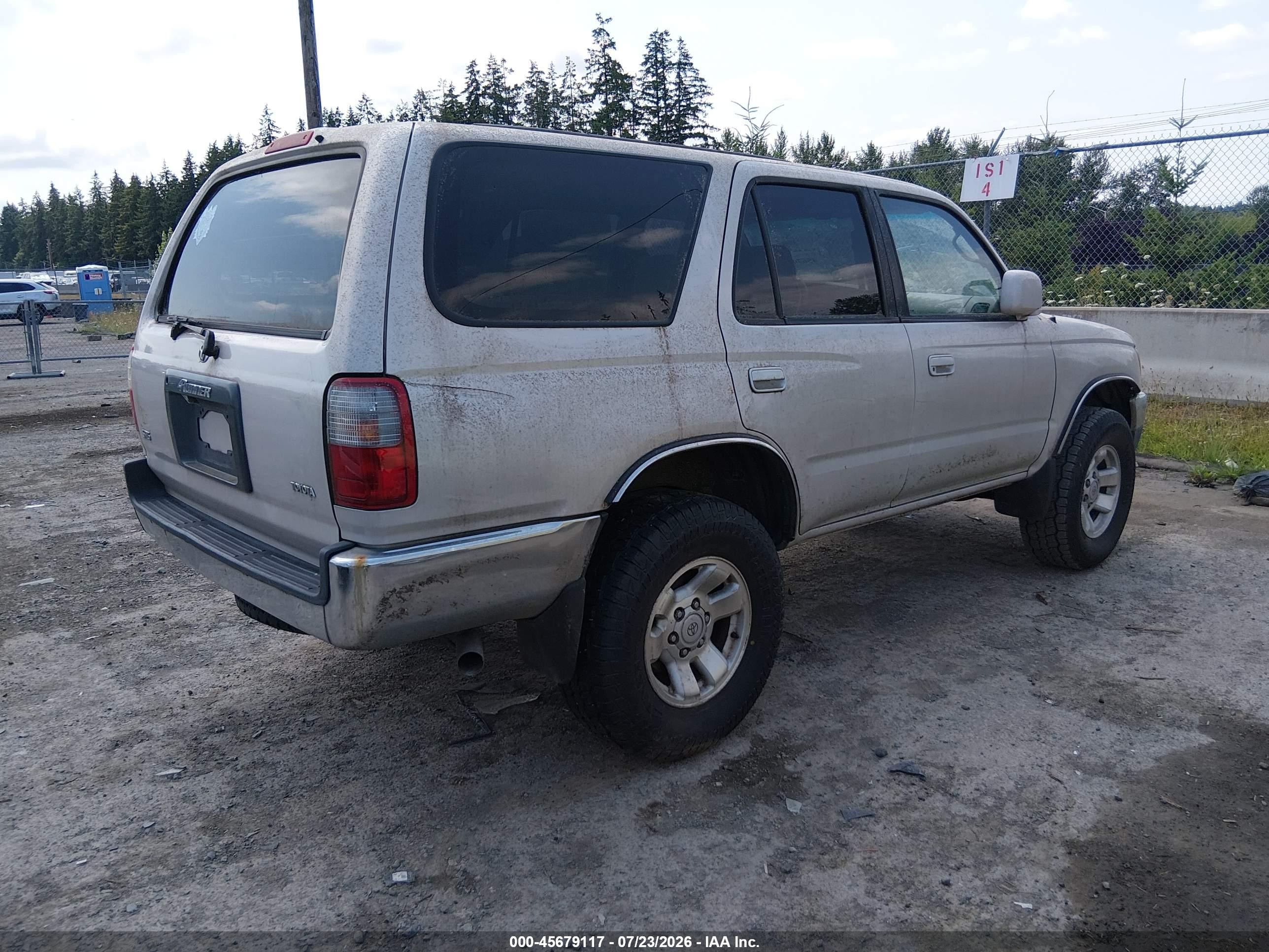 1998 Toyota 4runner Sr5 V6 Gray vin: JT3HN86R9W0183954