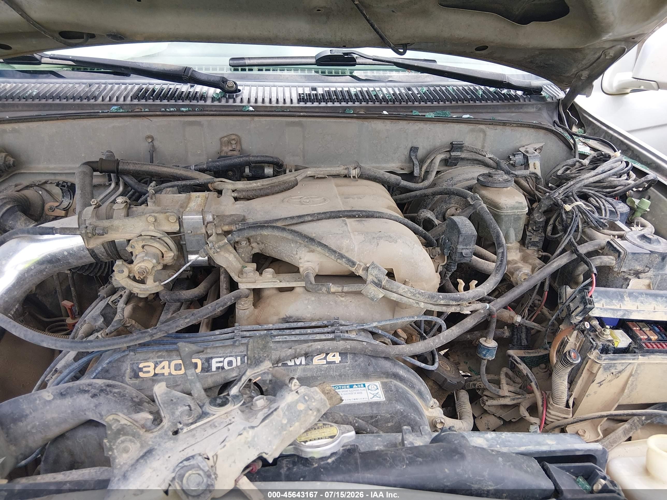 2000 Toyota 4runner Sr5 V6 Silver vin: JT3HN86R9Y0297892
