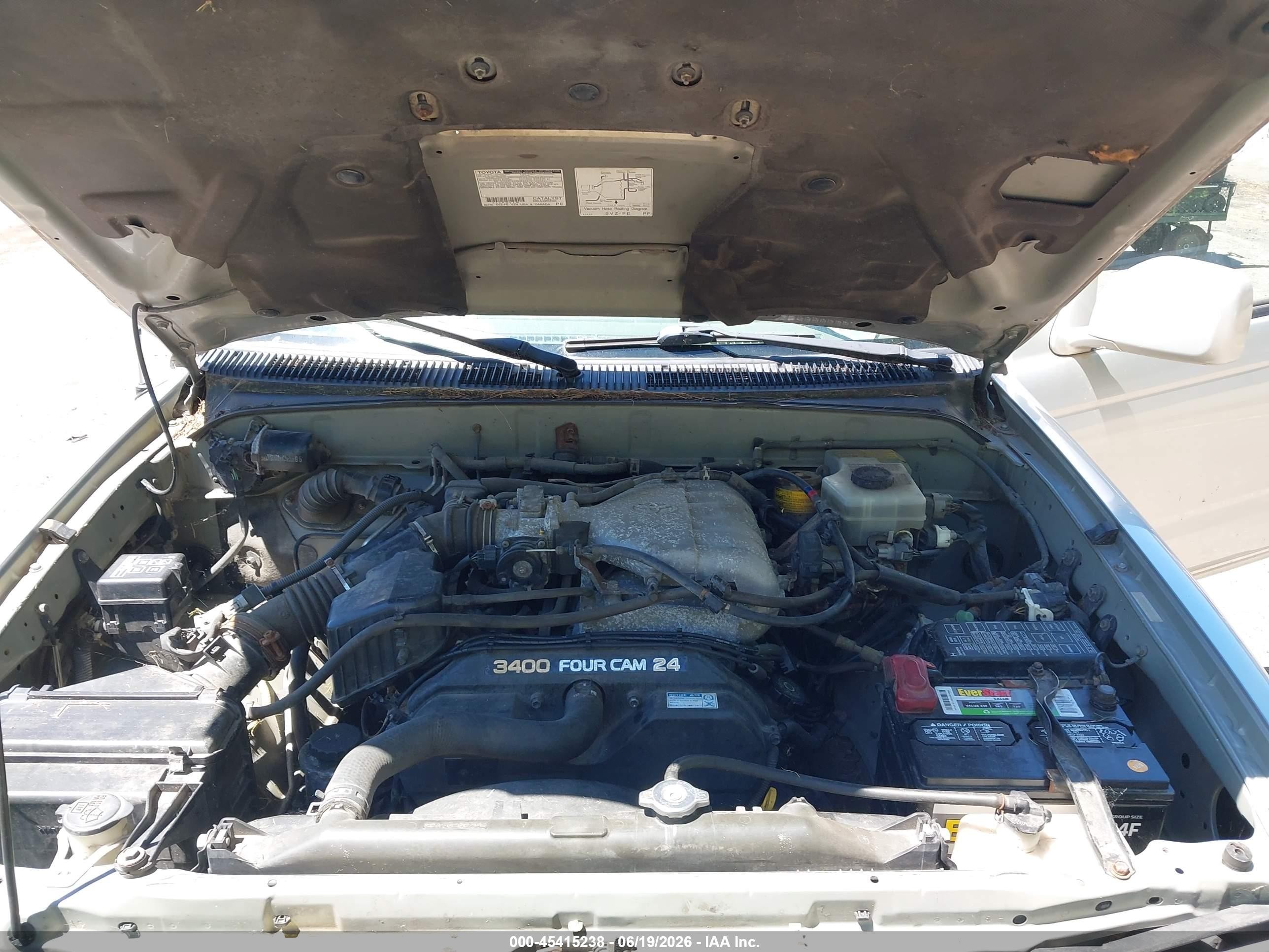 2001 Toyota 4runner Sr5 V6 Silver vin: JT3HN86RX10338648