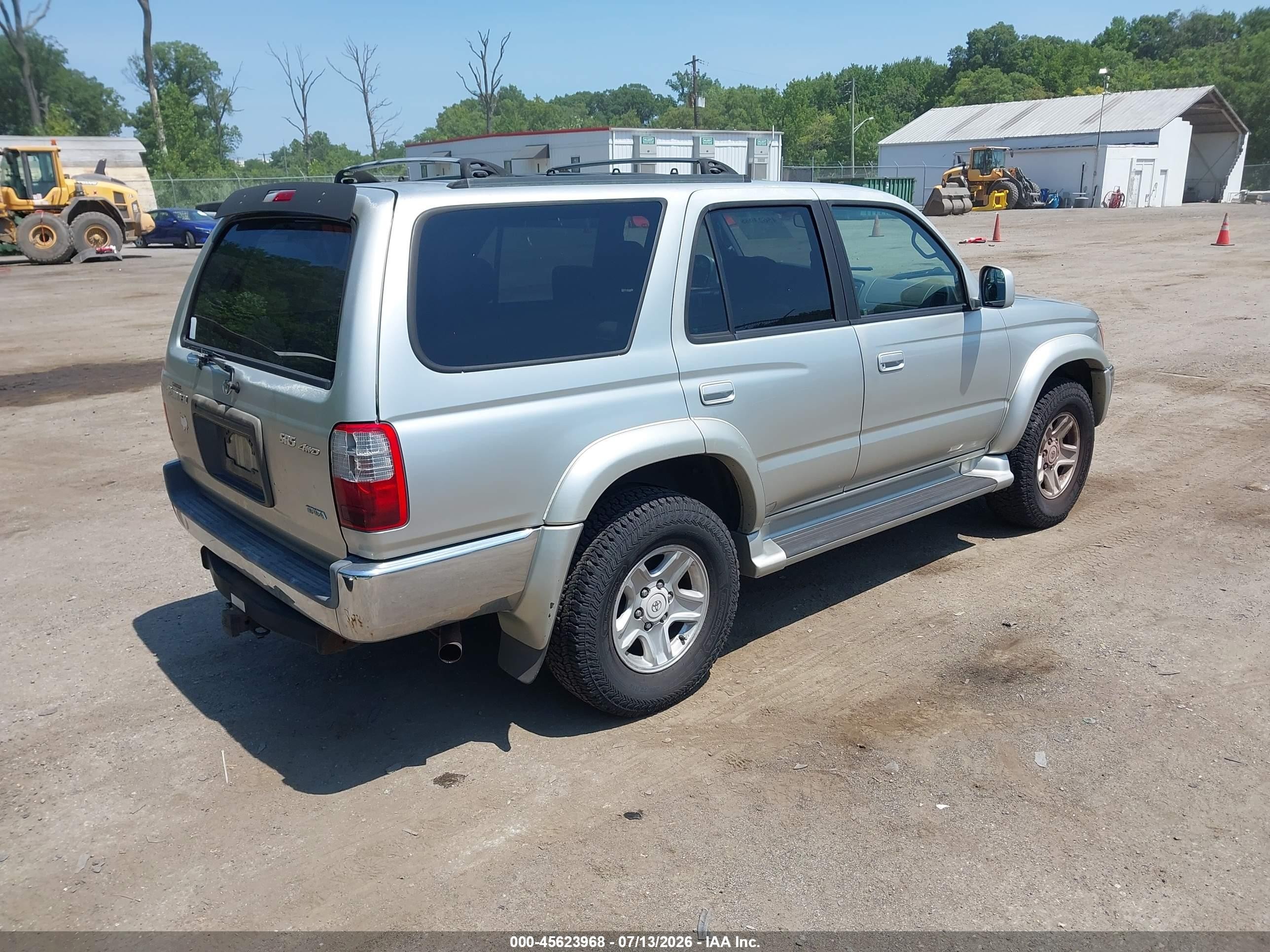 2001 Toyota 4runner Sr5 V6 Silver vin: JT3HN86RX19045022