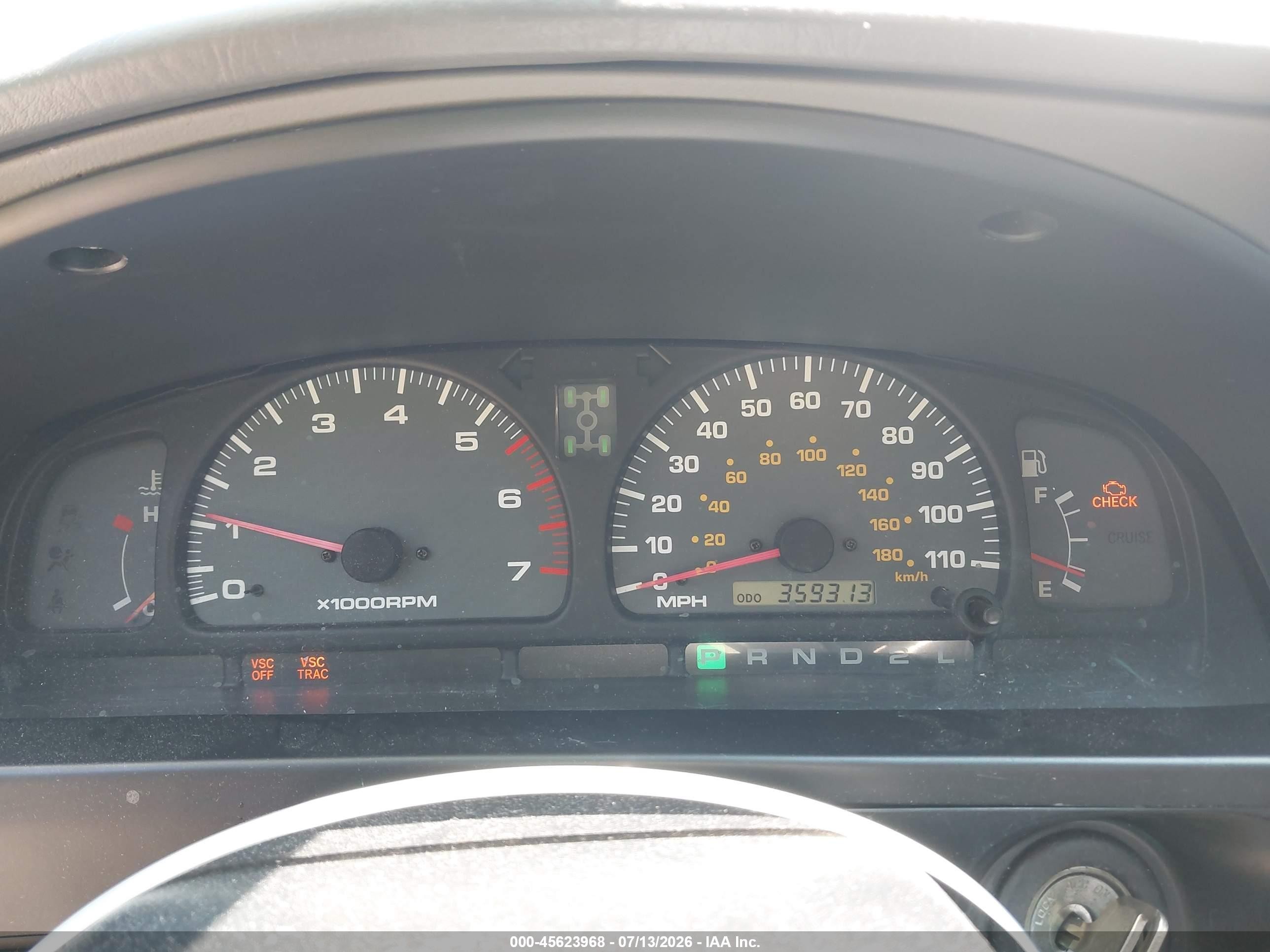 2001 Toyota 4runner Sr5 V6 Silver vin: JT3HN86RX19045022
