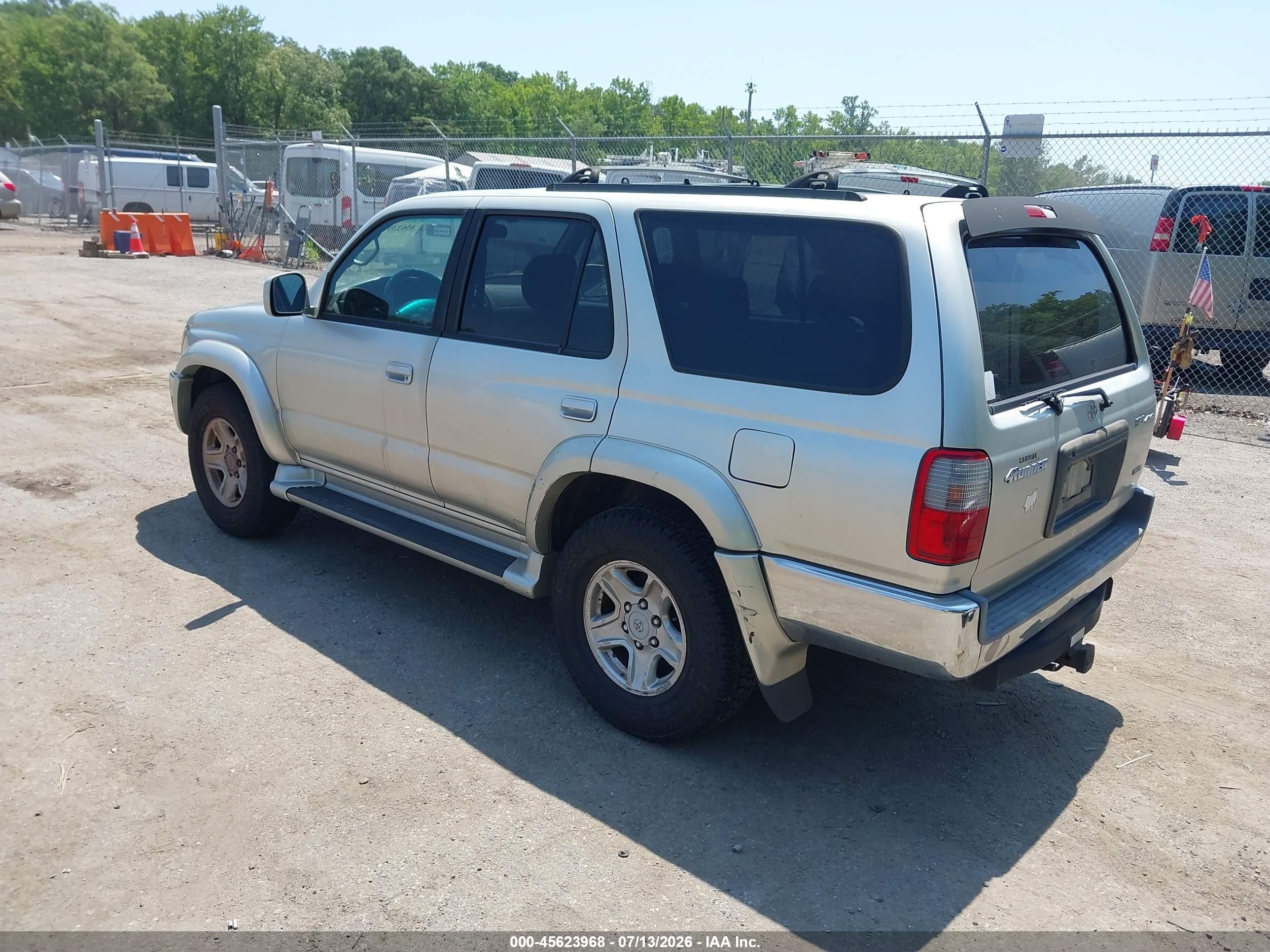 2001 Toyota 4runner Sr5 V6 Silver vin: JT3HN86RX19045022