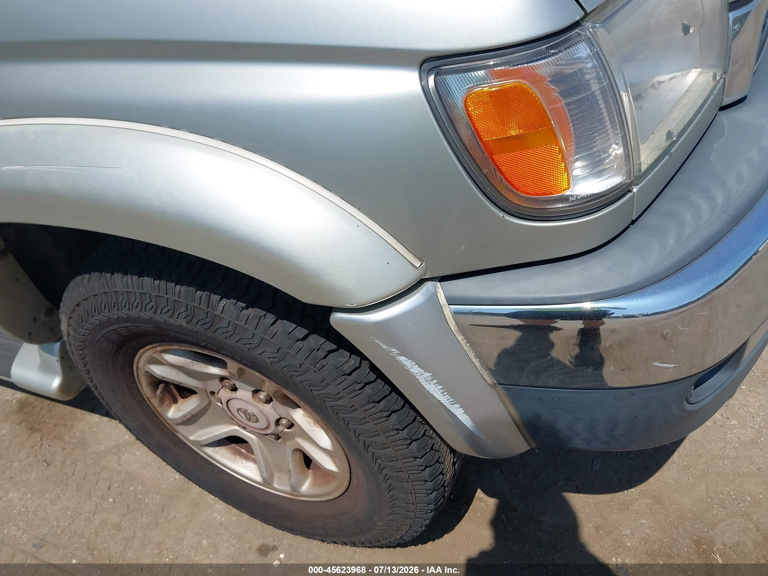 2001 Toyota 4runner Sr5 V6 Silver vin: JT3HN86RX19045022