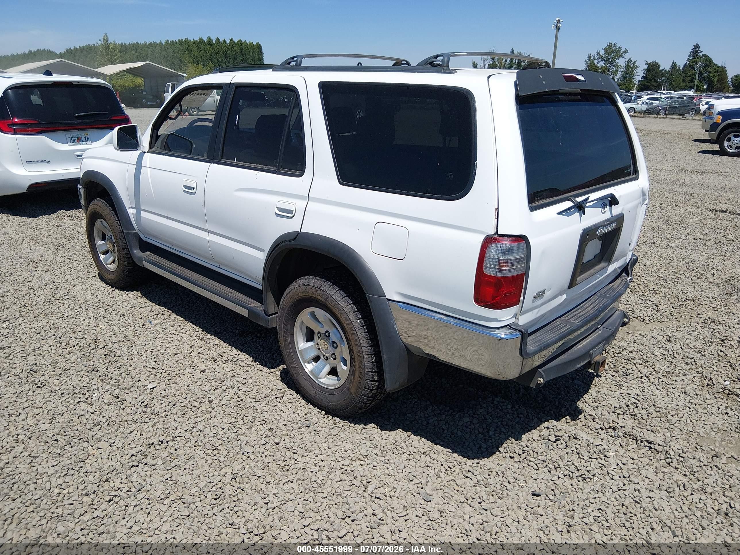 1997 Toyota 4runner Sr5 V6 White vin: JT3HN86RXV0063613