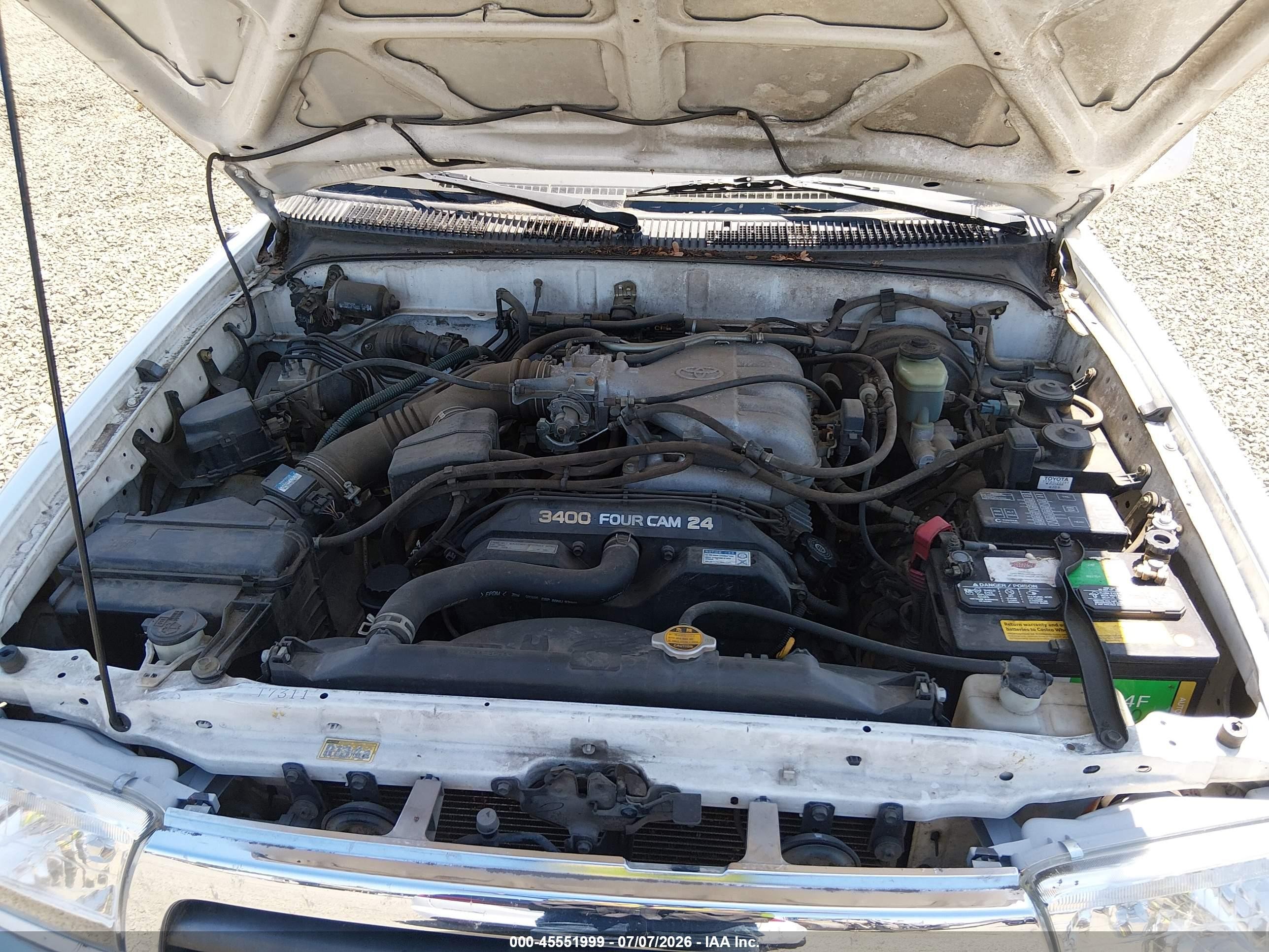 1997 Toyota 4runner Sr5 V6 White vin: JT3HN86RXV0063613