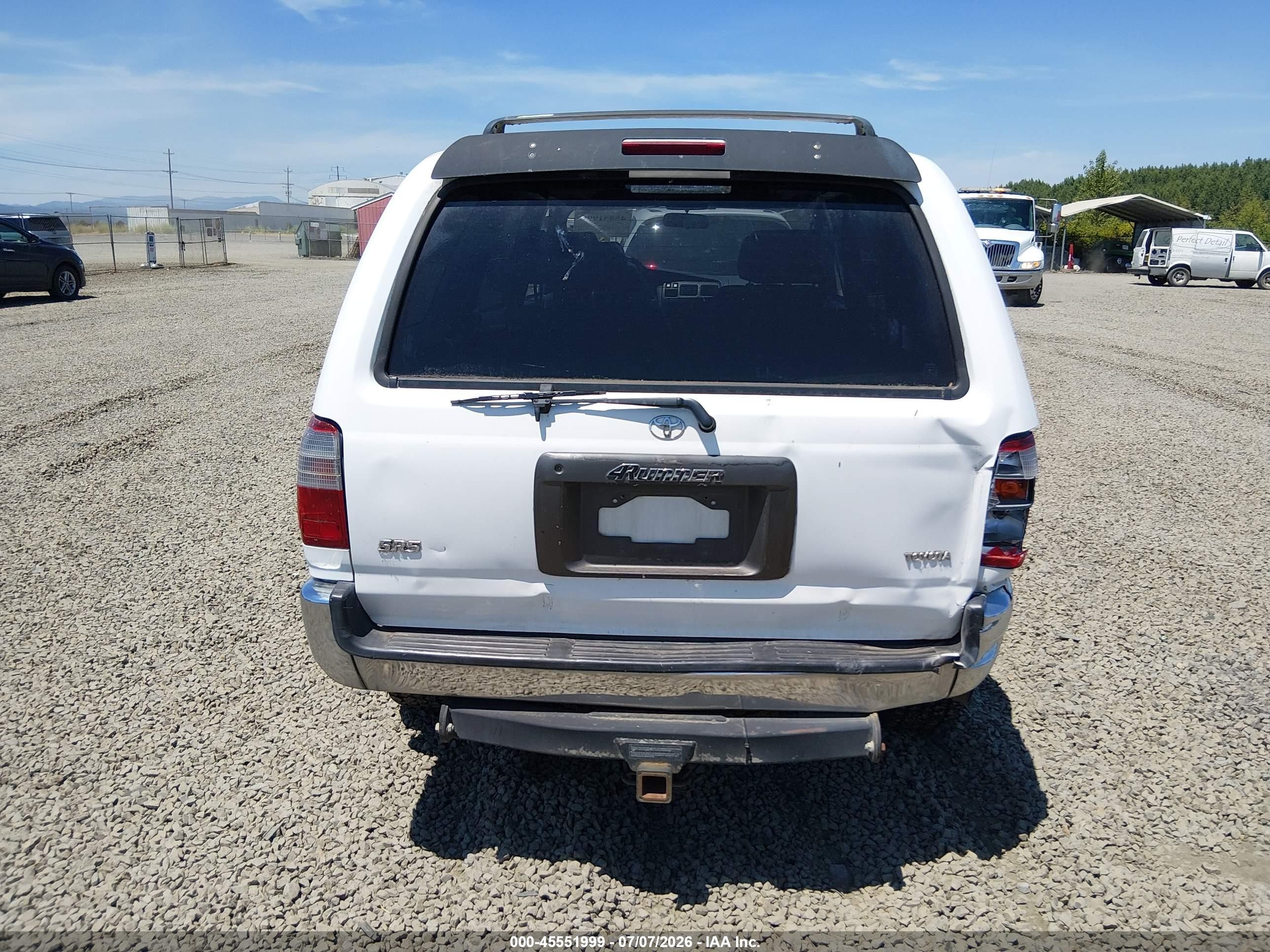 1997 Toyota 4runner Sr5 V6 White vin: JT3HN86RXV0063613