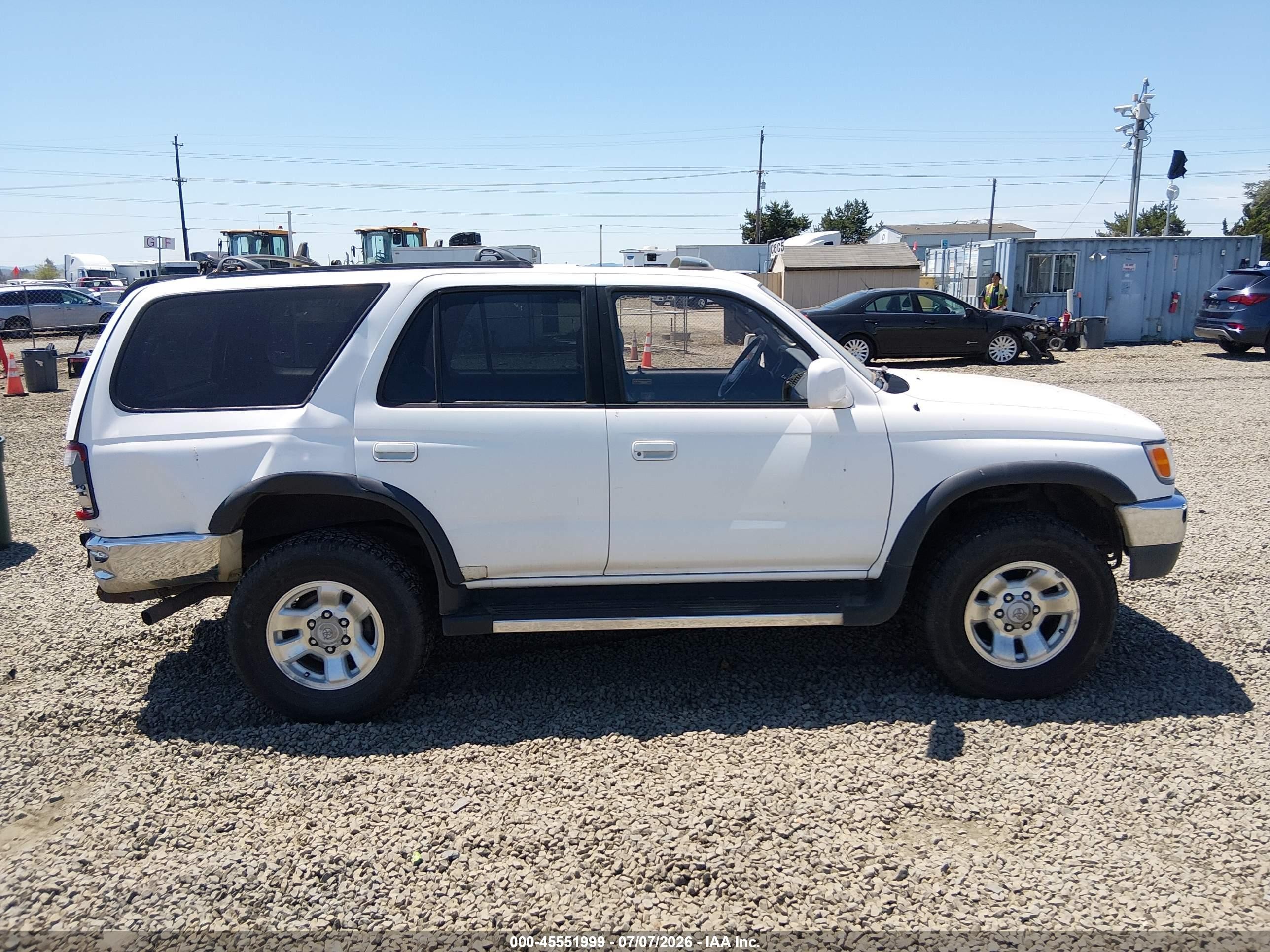 1997 Toyota 4runner Sr5 V6 White vin: JT3HN86RXV0063613
