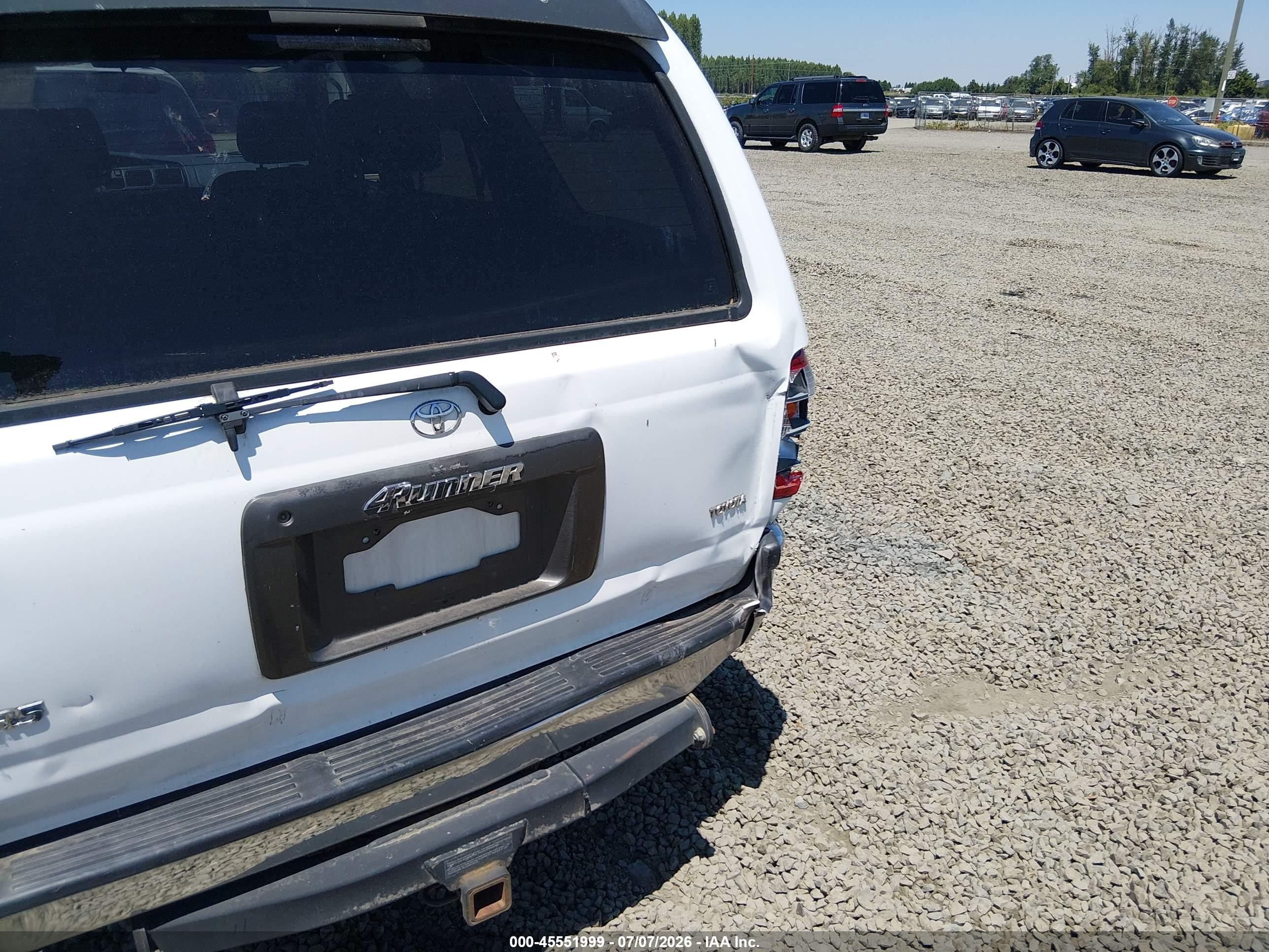 1997 Toyota 4runner Sr5 V6 White vin: JT3HN86RXV0063613