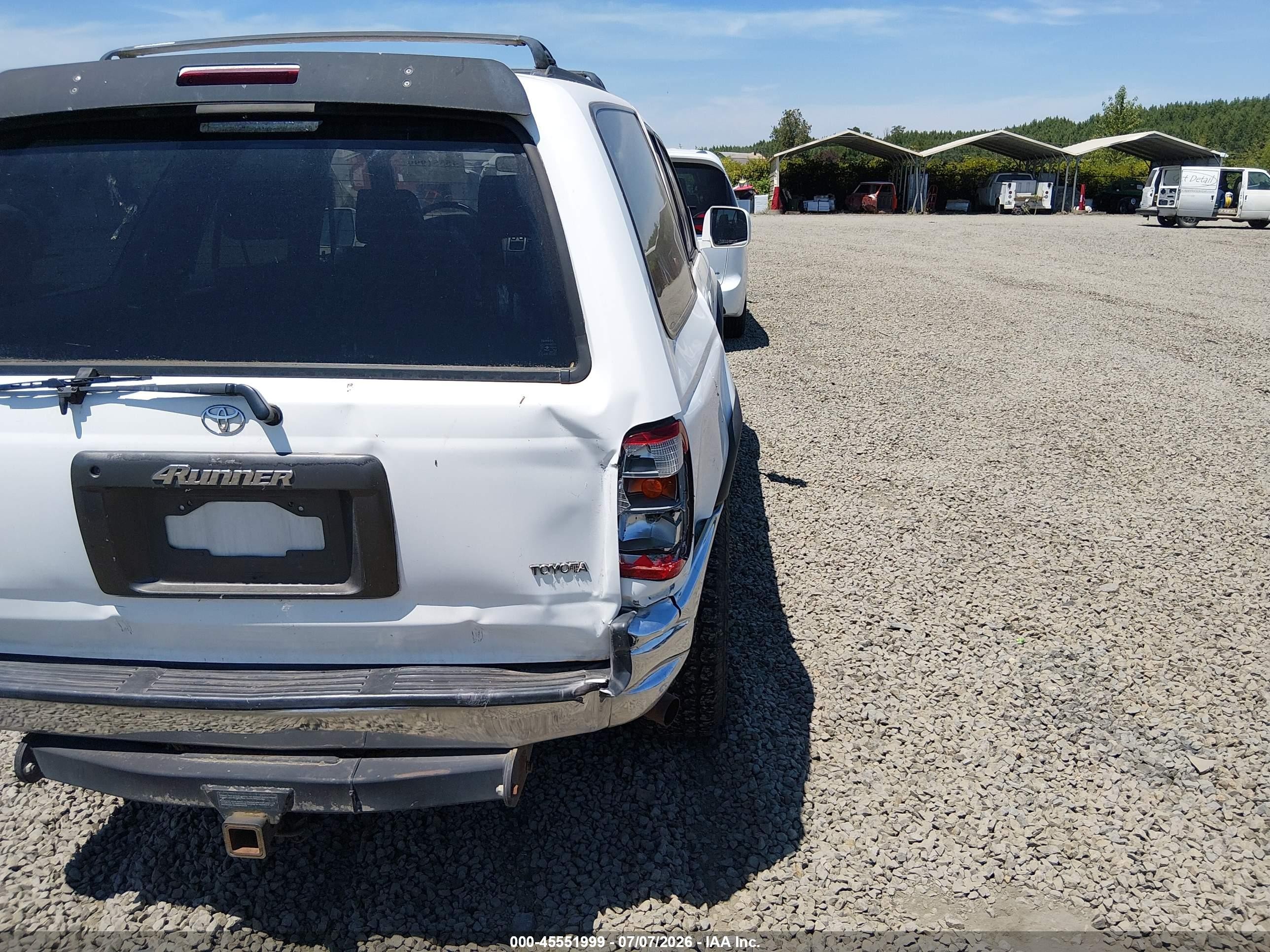 1997 Toyota 4runner Sr5 V6 White vin: JT3HN86RXV0063613