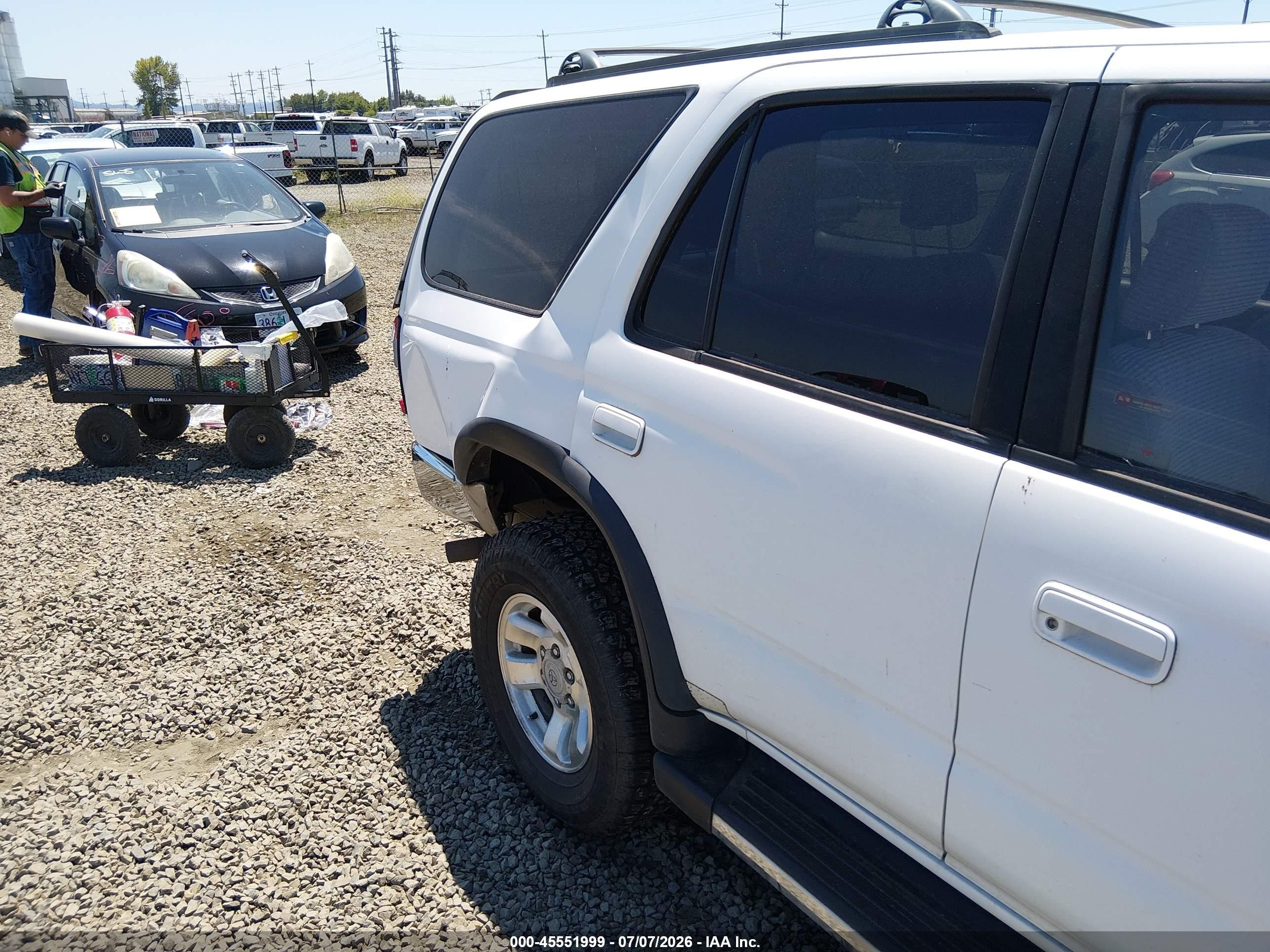 1997 Toyota 4runner Sr5 V6 White vin: JT3HN86RXV0063613