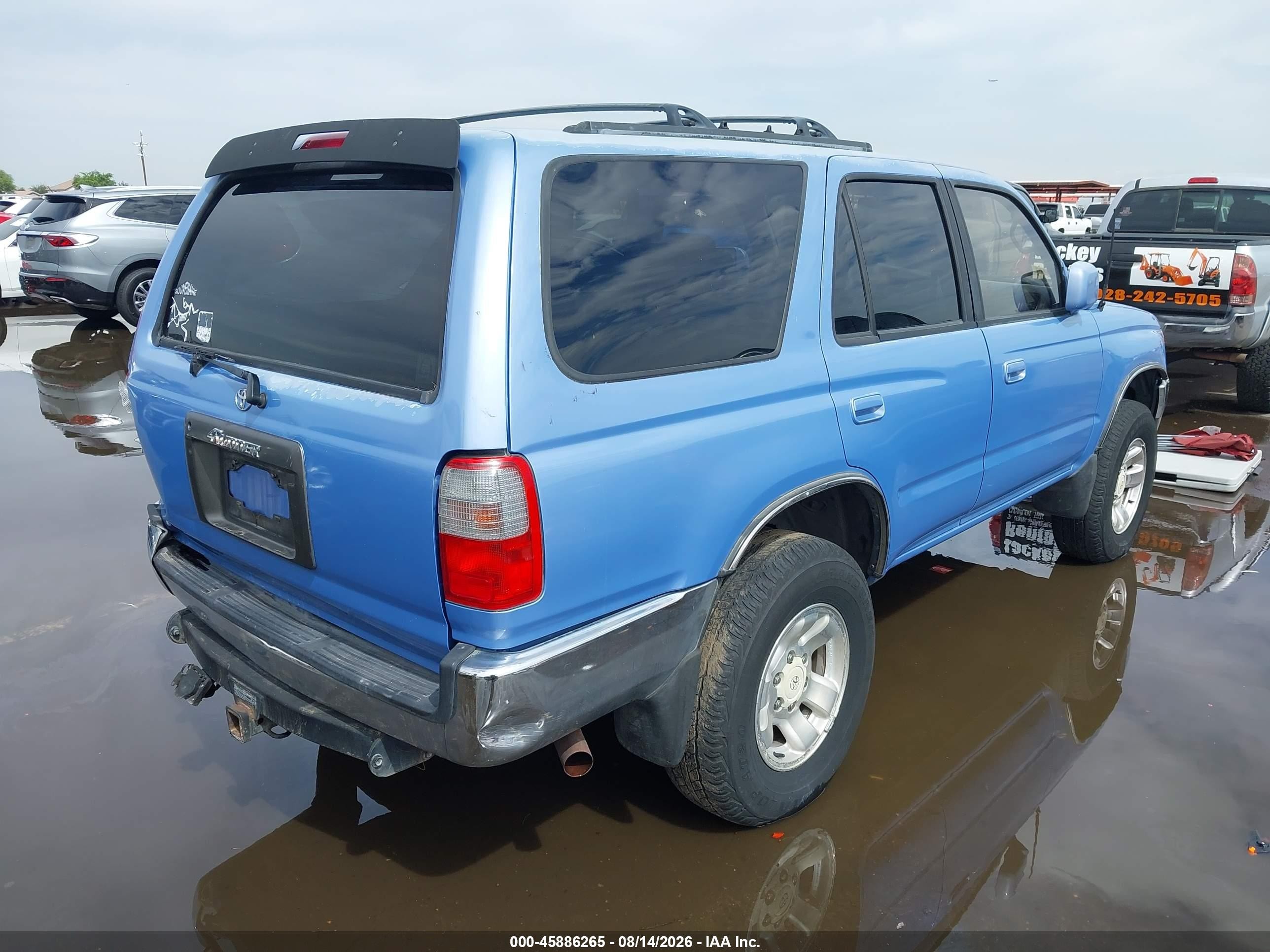 1997 Toyota 4runner Sr5 V6 Blue vin: JT3HN86RXV0109117