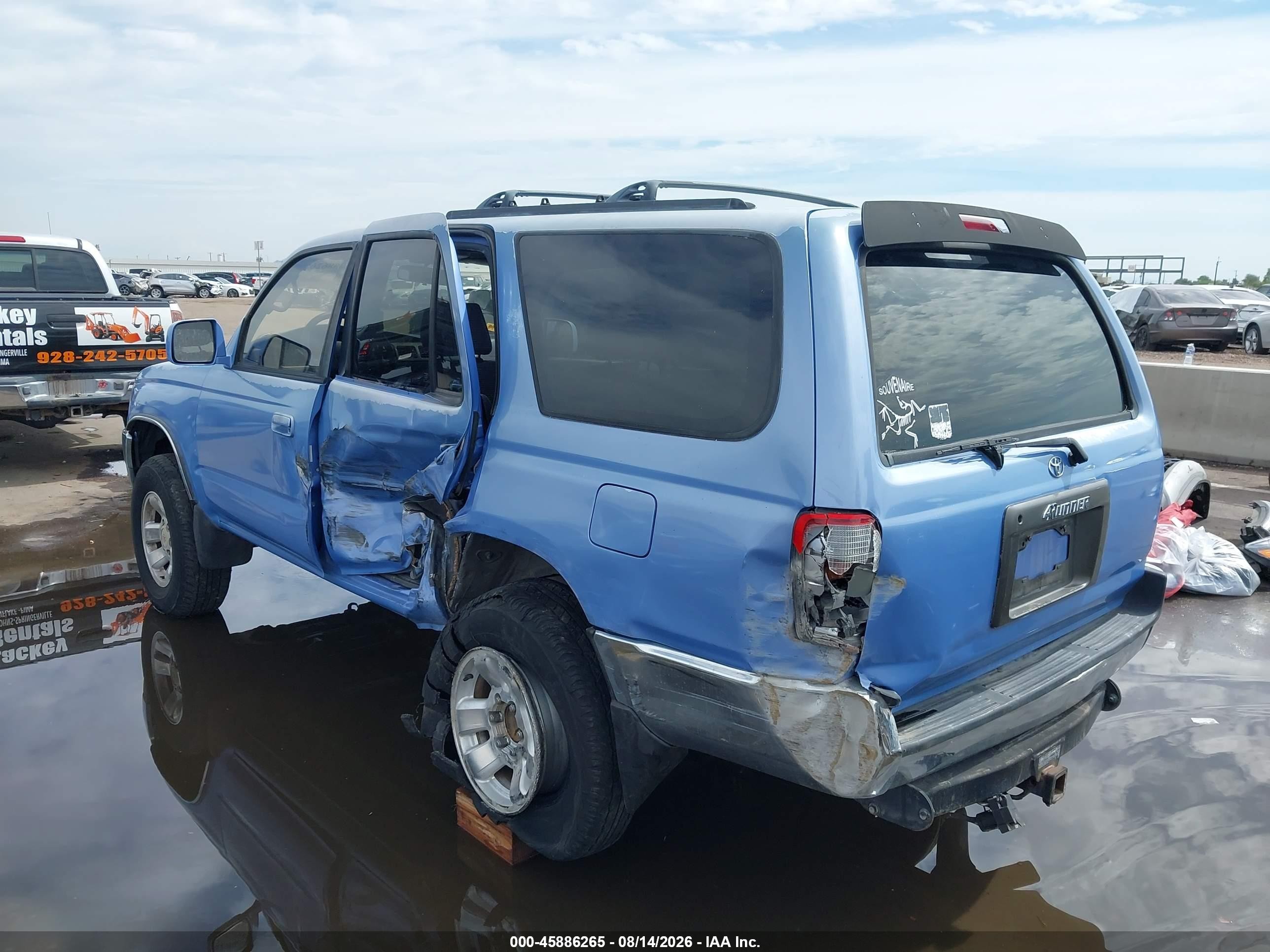1997 Toyota 4runner Sr5 V6 Blue vin: JT3HN86RXV0109117