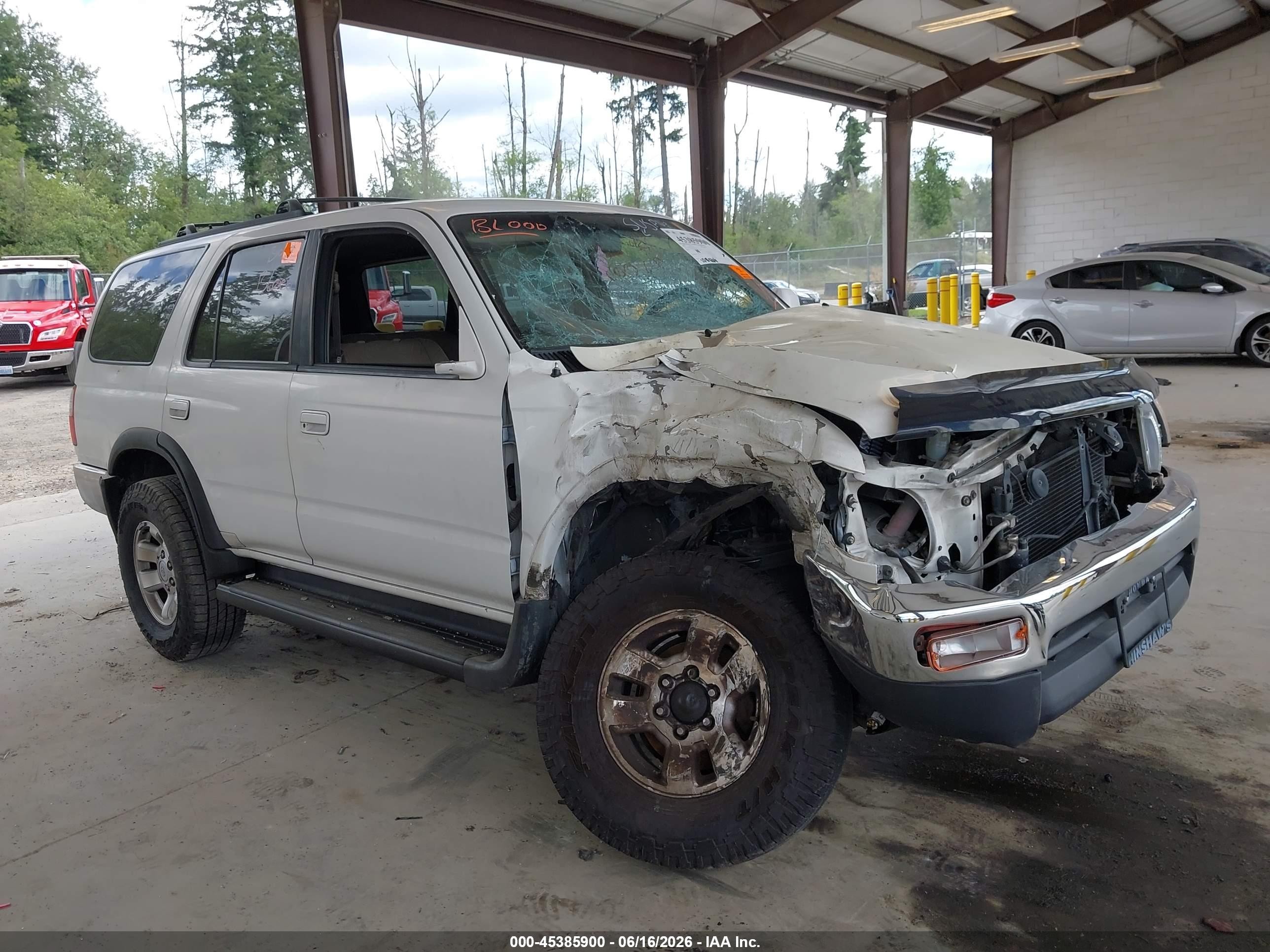 1998 Toyota 4runner Sr5 V6 White vin: JT3HN86RXW0137811