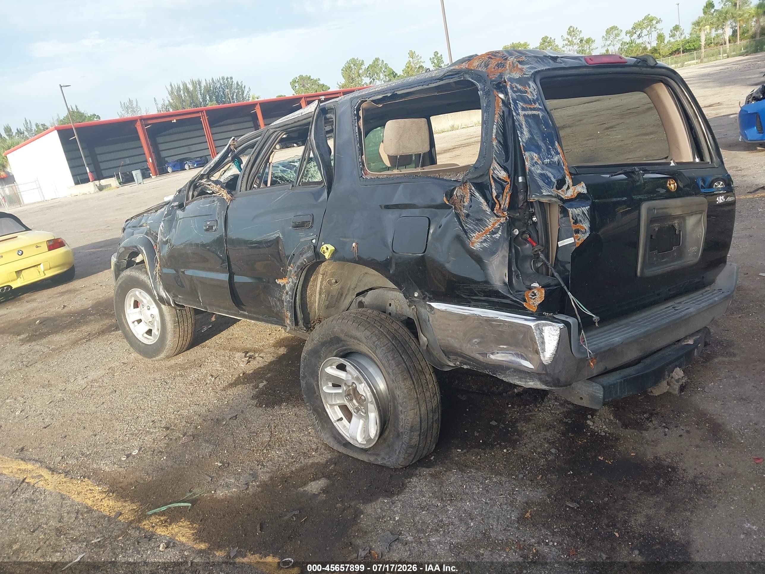 2000 Toyota 4runner Sr5 V6 Black vin: JT3HN86RXY0278140
