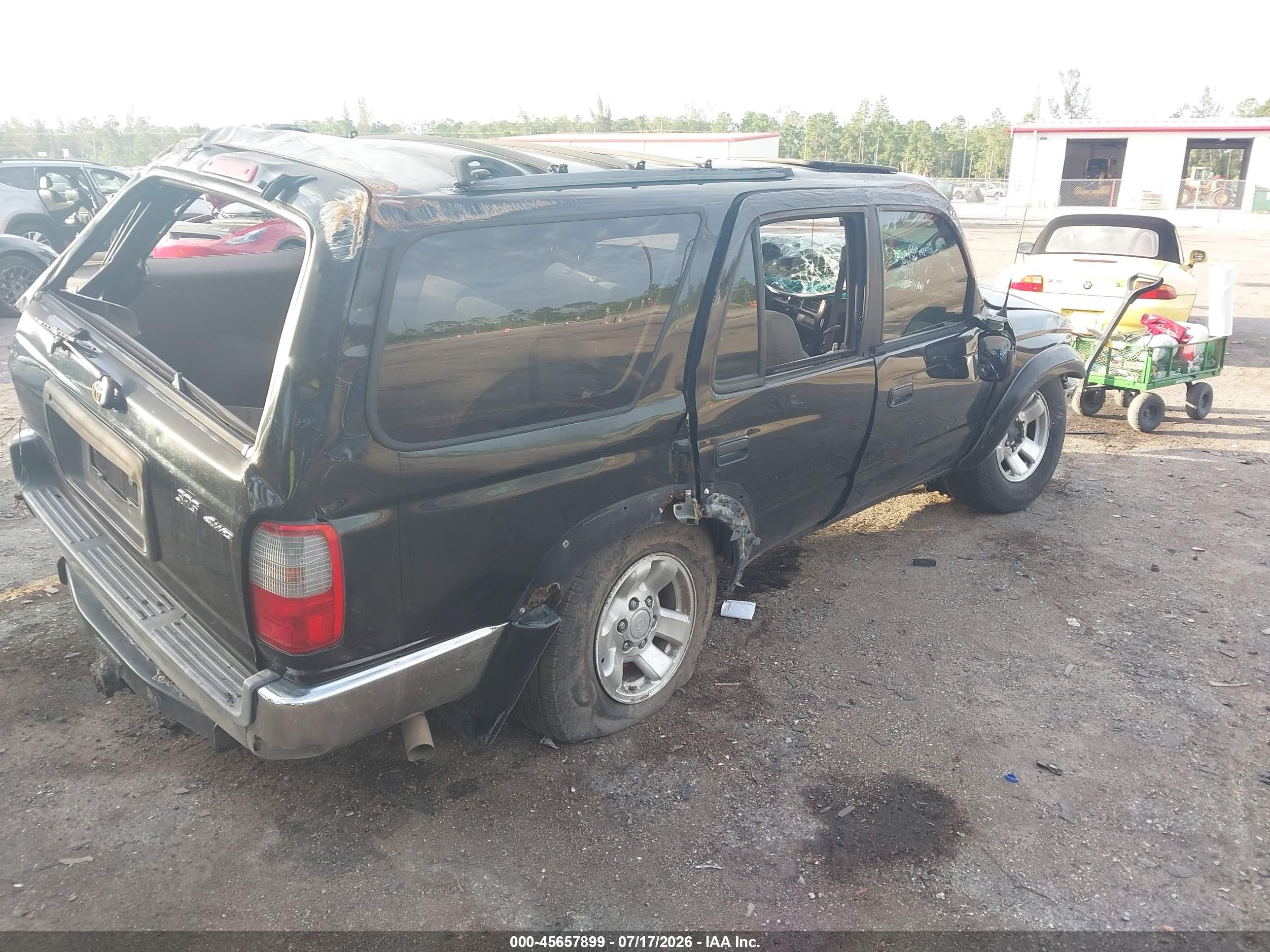 2000 Toyota 4runner Sr5 V6 Black vin: JT3HN86RXY0278140