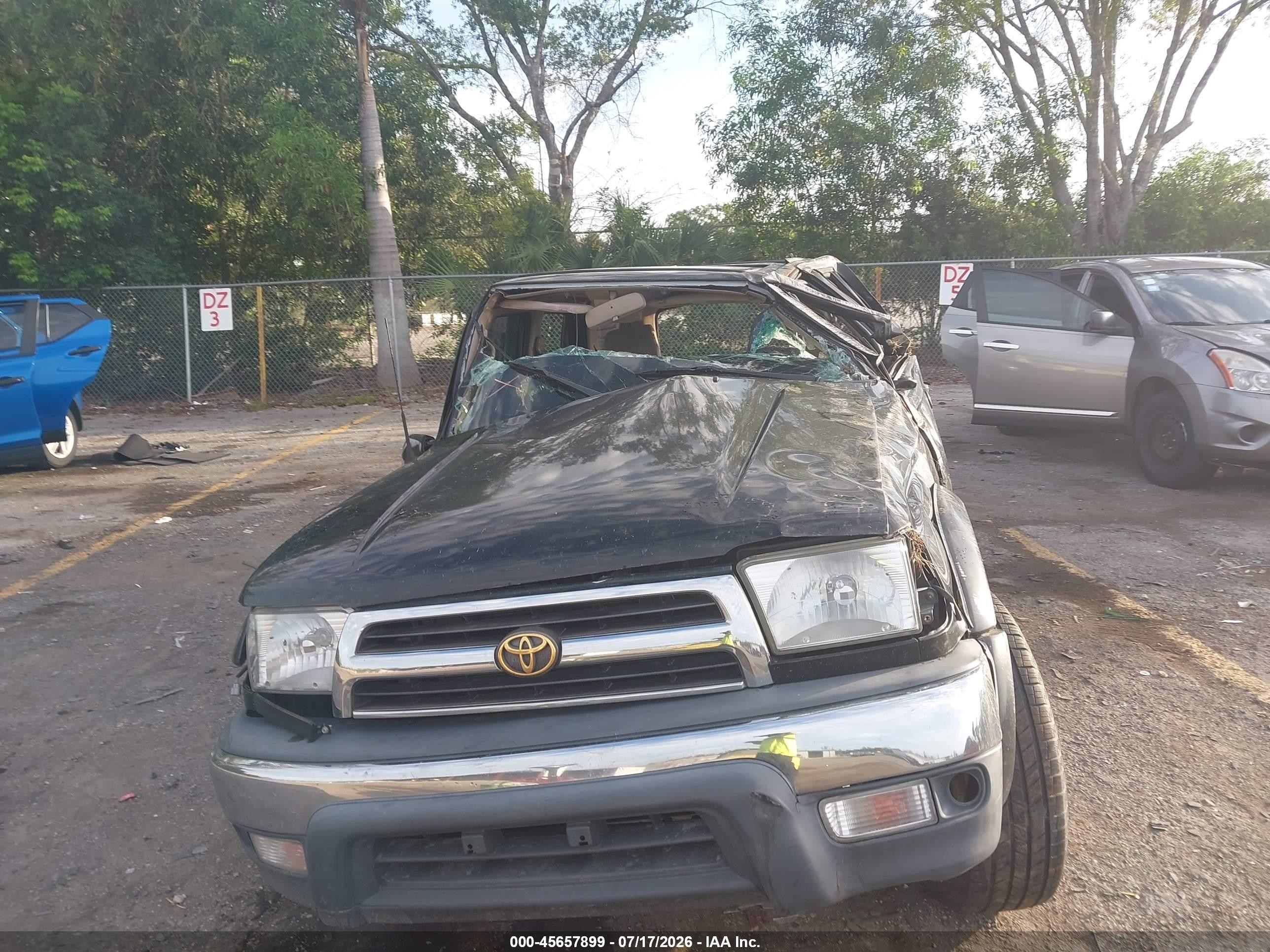 2000 Toyota 4runner Sr5 V6 Black vin: JT3HN86RXY0278140