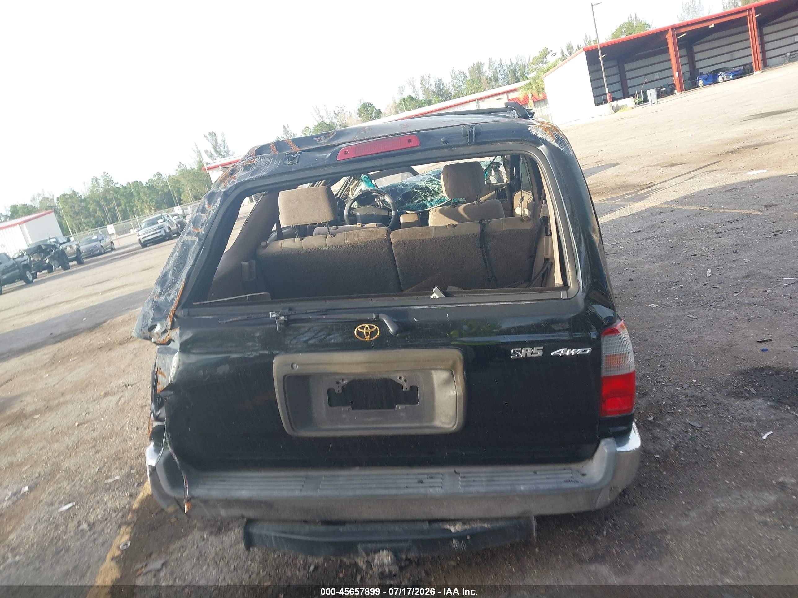 2000 Toyota 4runner Sr5 V6 Black vin: JT3HN86RXY0278140