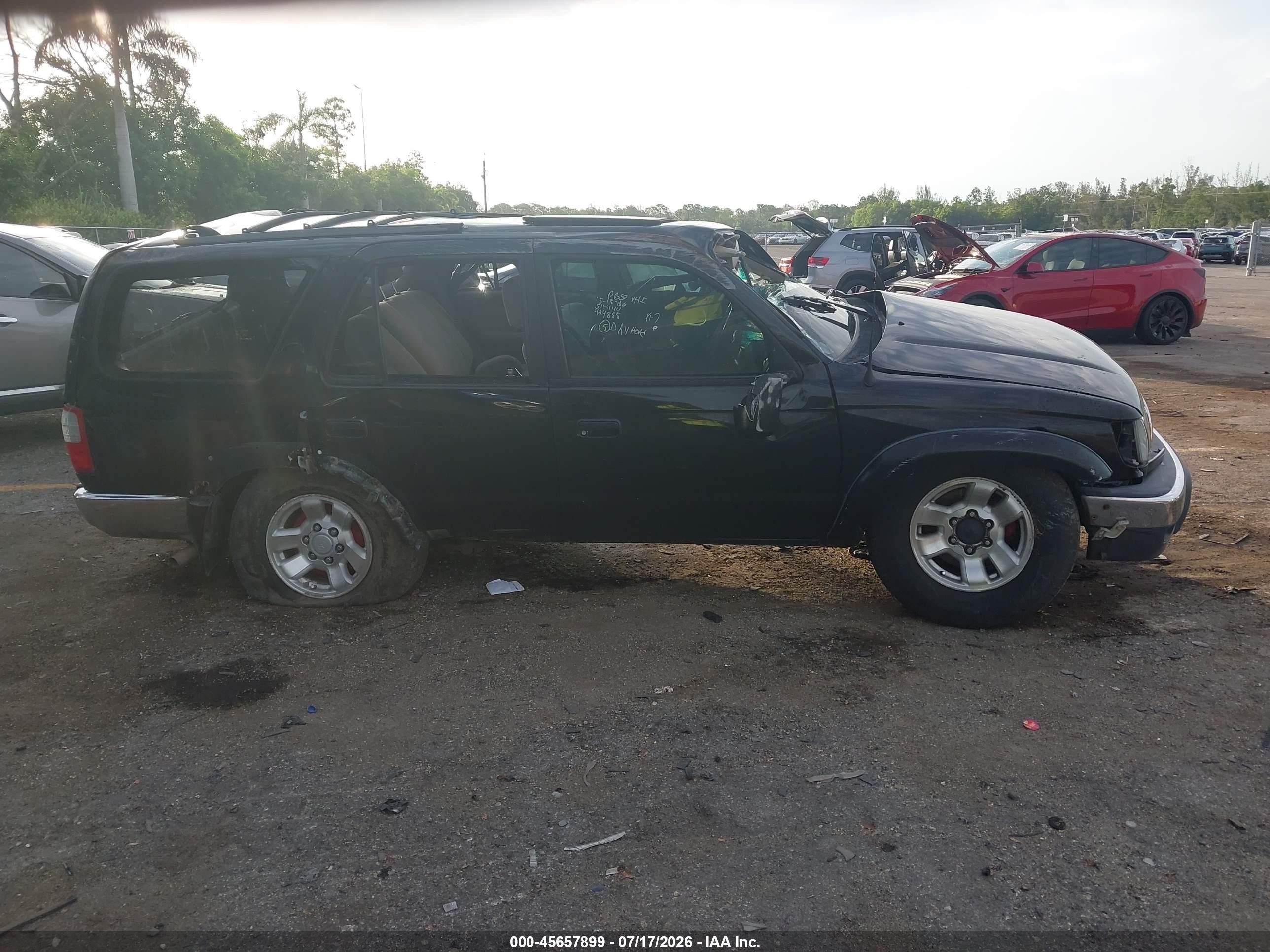 2000 Toyota 4runner Sr5 V6 Black vin: JT3HN86RXY0278140