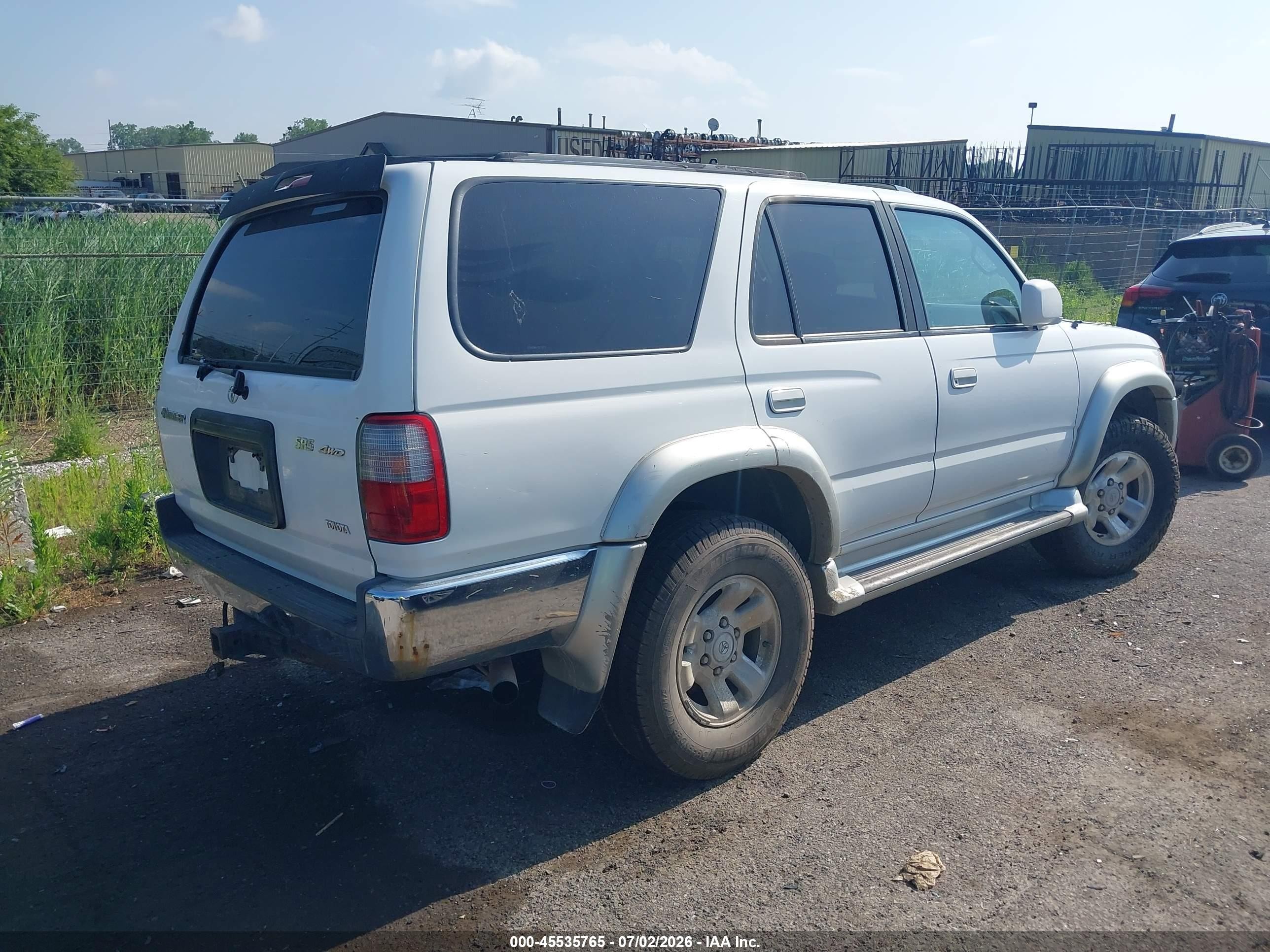 2000 Toyota 4runner Sr5 V6 White vin: JT3HN86RXY0279370