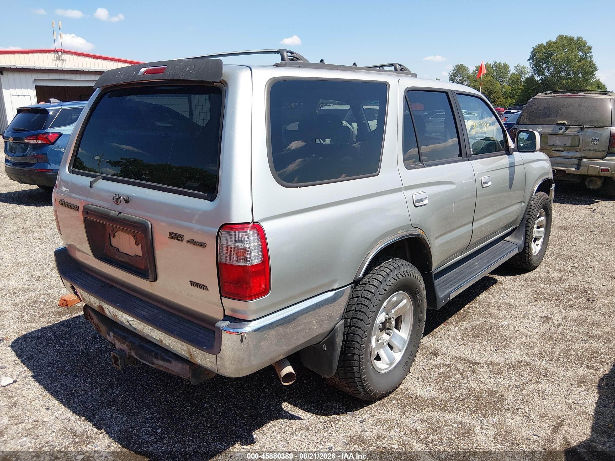 2000 Toyota 4runner Sr5 V6 Silver vin: JT3HN86RXY0282303