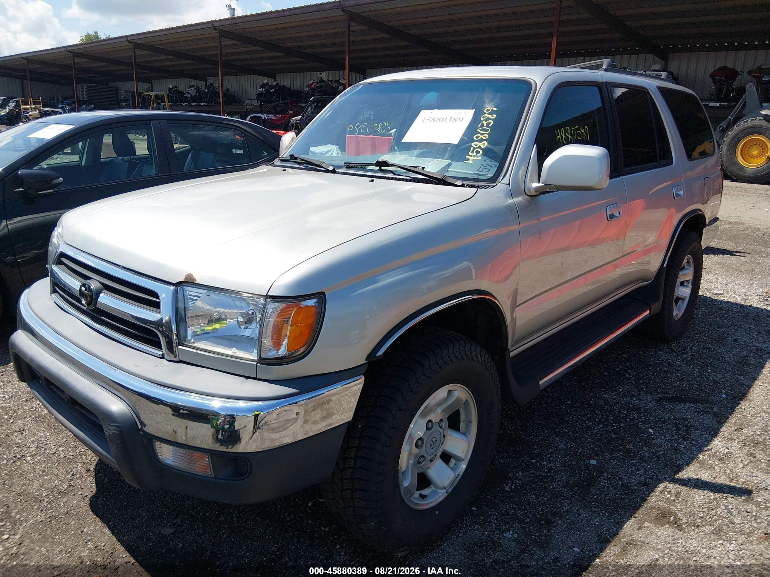2000 Toyota 4runner Sr5 V6 Silver vin: JT3HN86RXY0282303