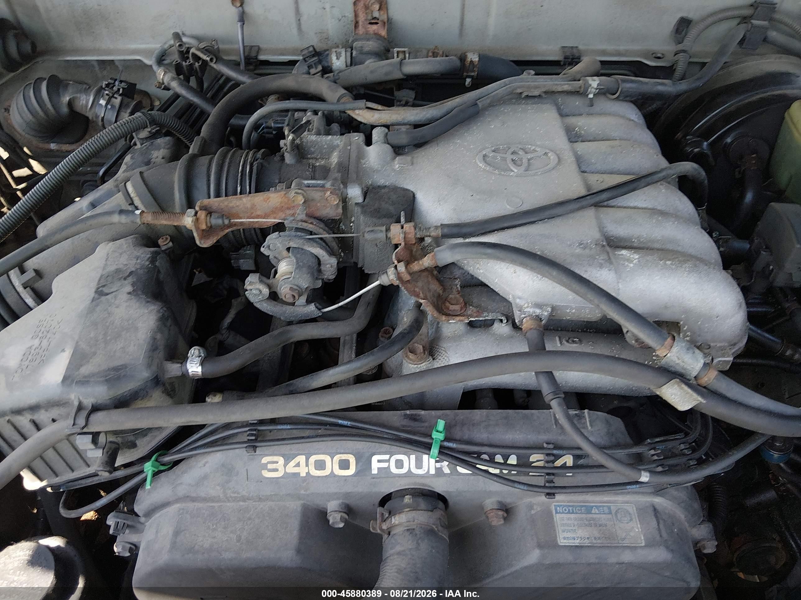 2000 Toyota 4runner Sr5 V6 Silver vin: JT3HN86RXY0282303