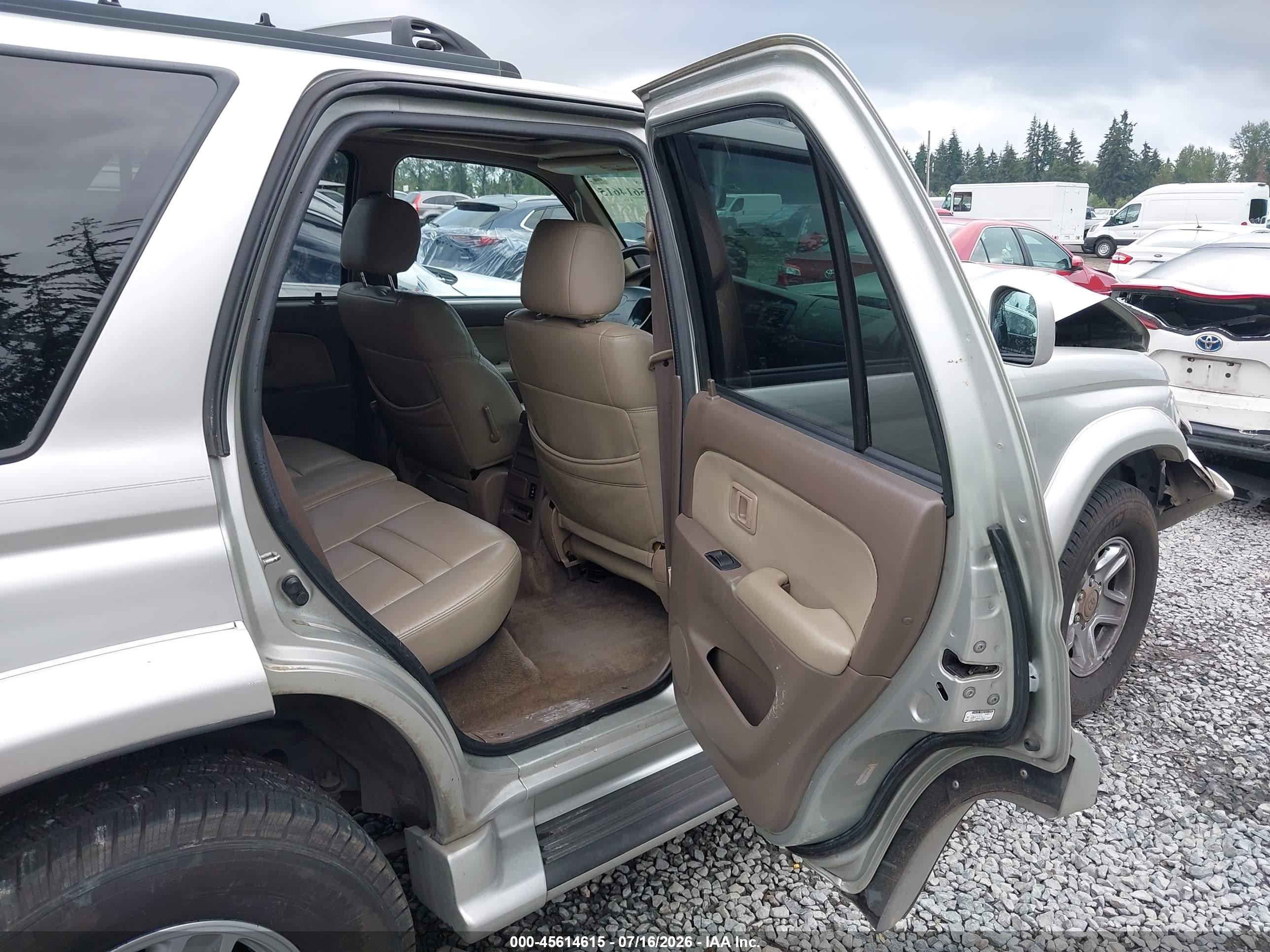 2000 Toyota 4runner Sr5 V6 Silver vin: JT3HN86RXY0320841