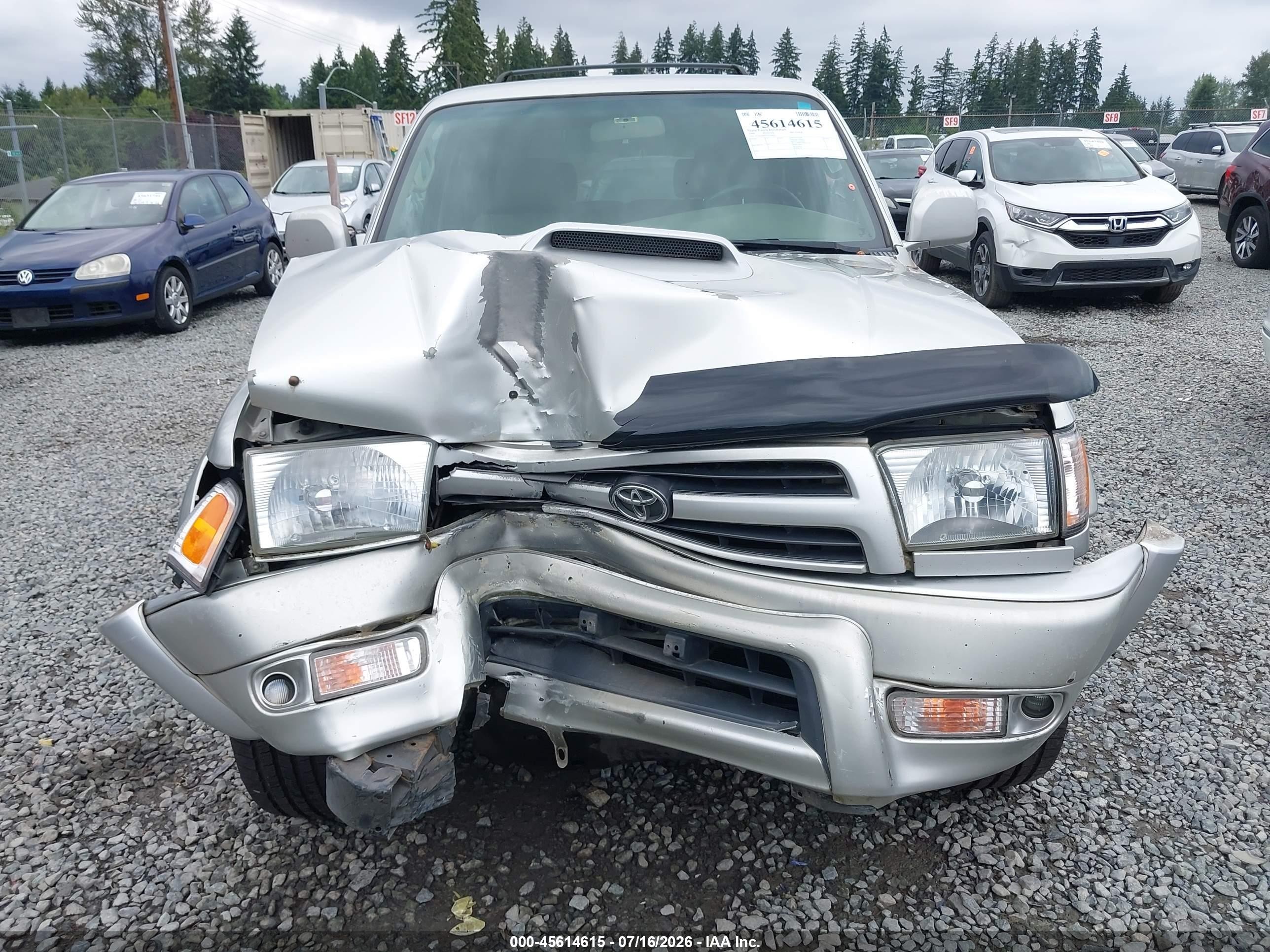 2000 Toyota 4runner Sr5 V6 Silver vin: JT3HN86RXY0320841