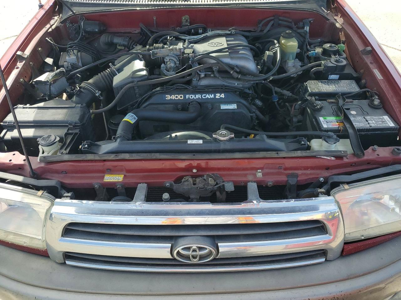 1999 Toyota 4runner Limited Red vin: JT3HN87R0X0208515