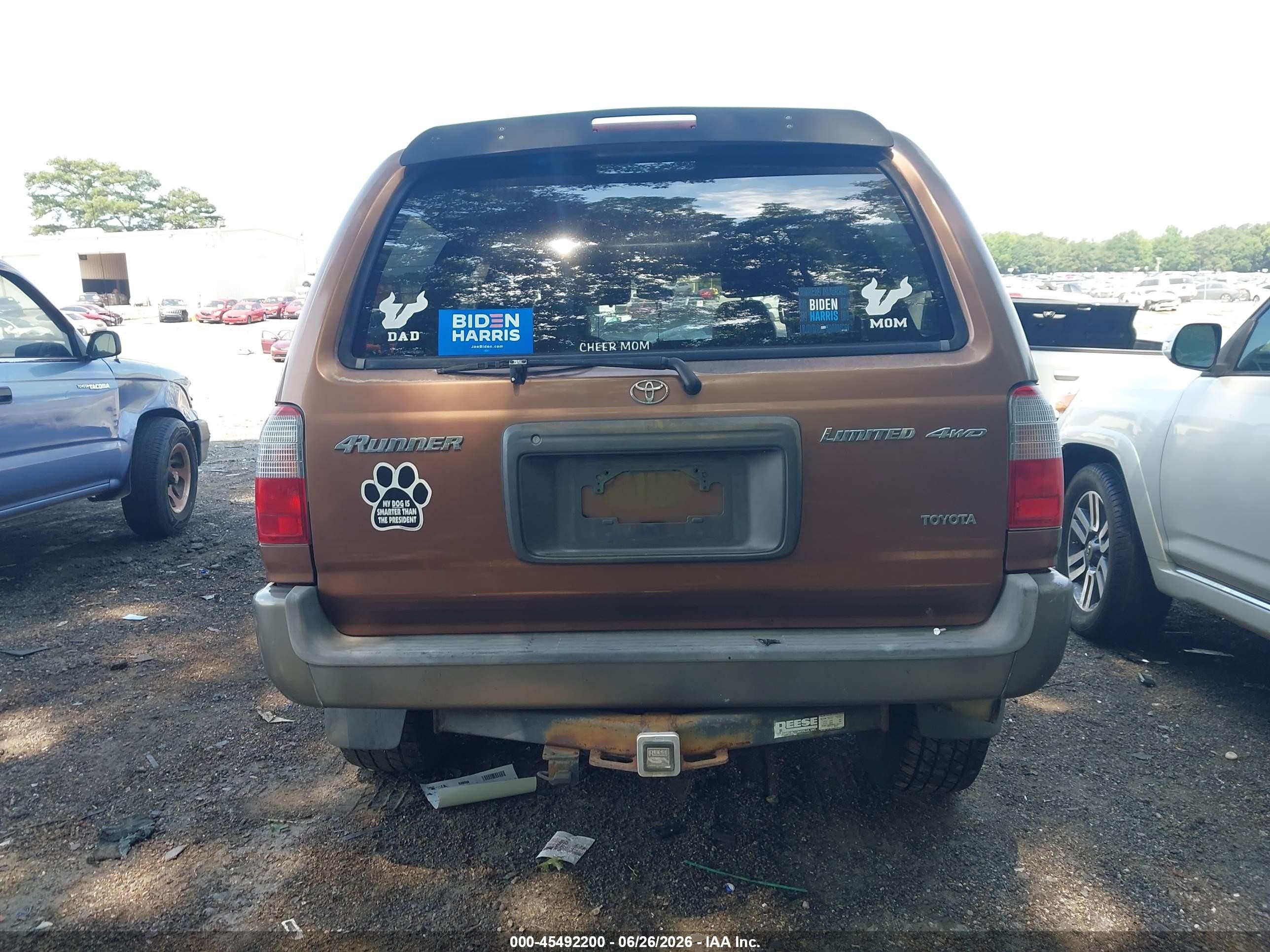 1999 Toyota 4runner Limited V6 Коричневый vin: JT3HN87R0X9020024