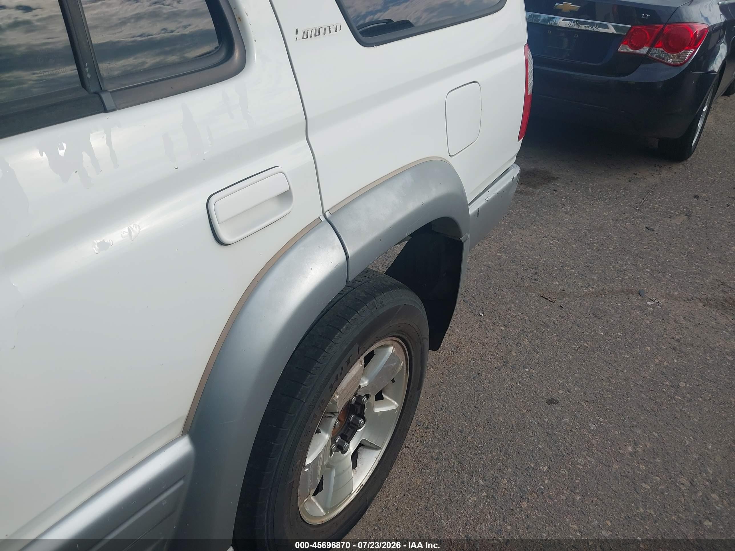 1999 Toyota 4runner Limited V6 White vin: JT3HN87R0X9030925