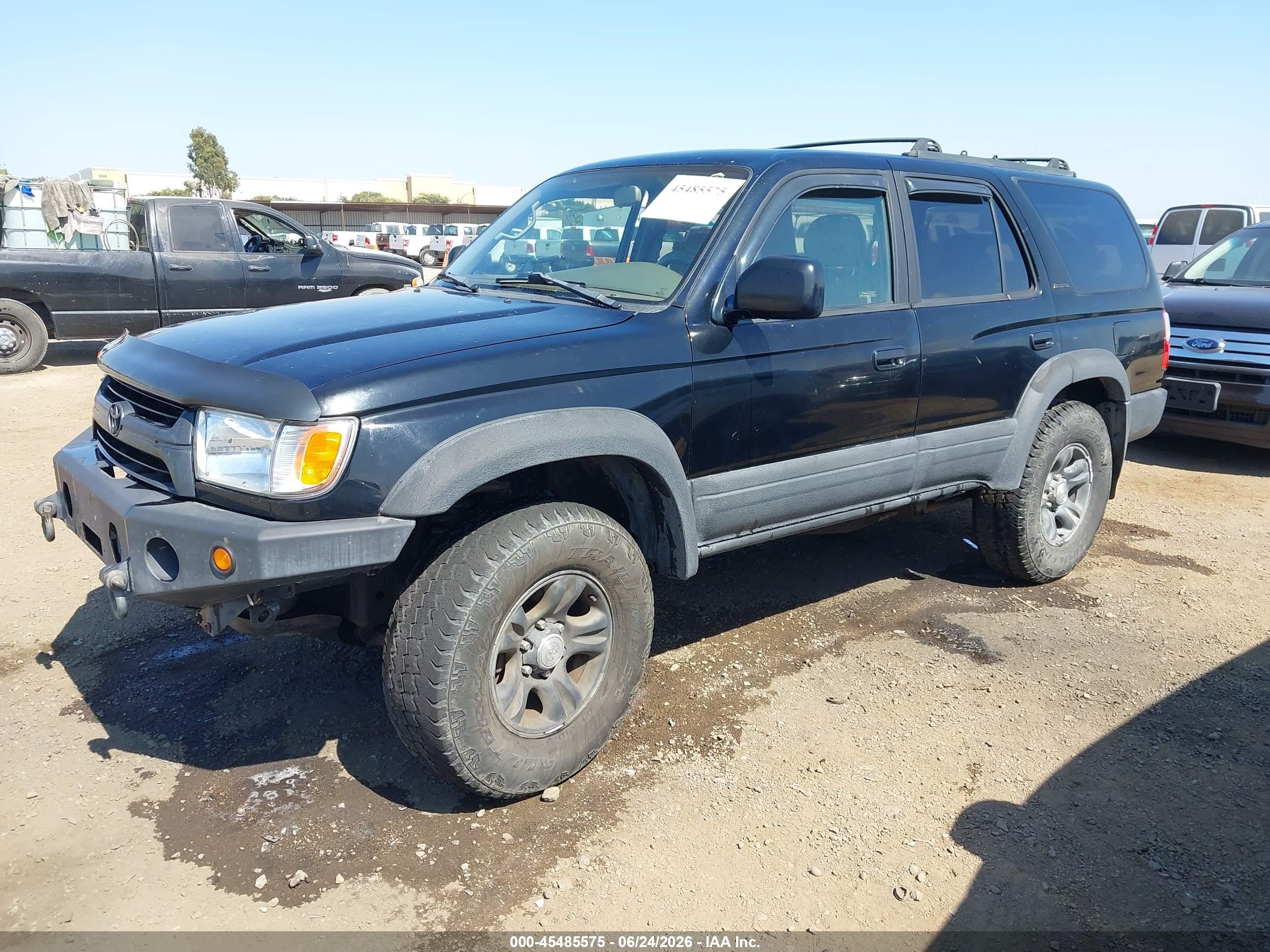 2002 Toyota 4runner Limited V6 Black vin: JT3HN87R120361722