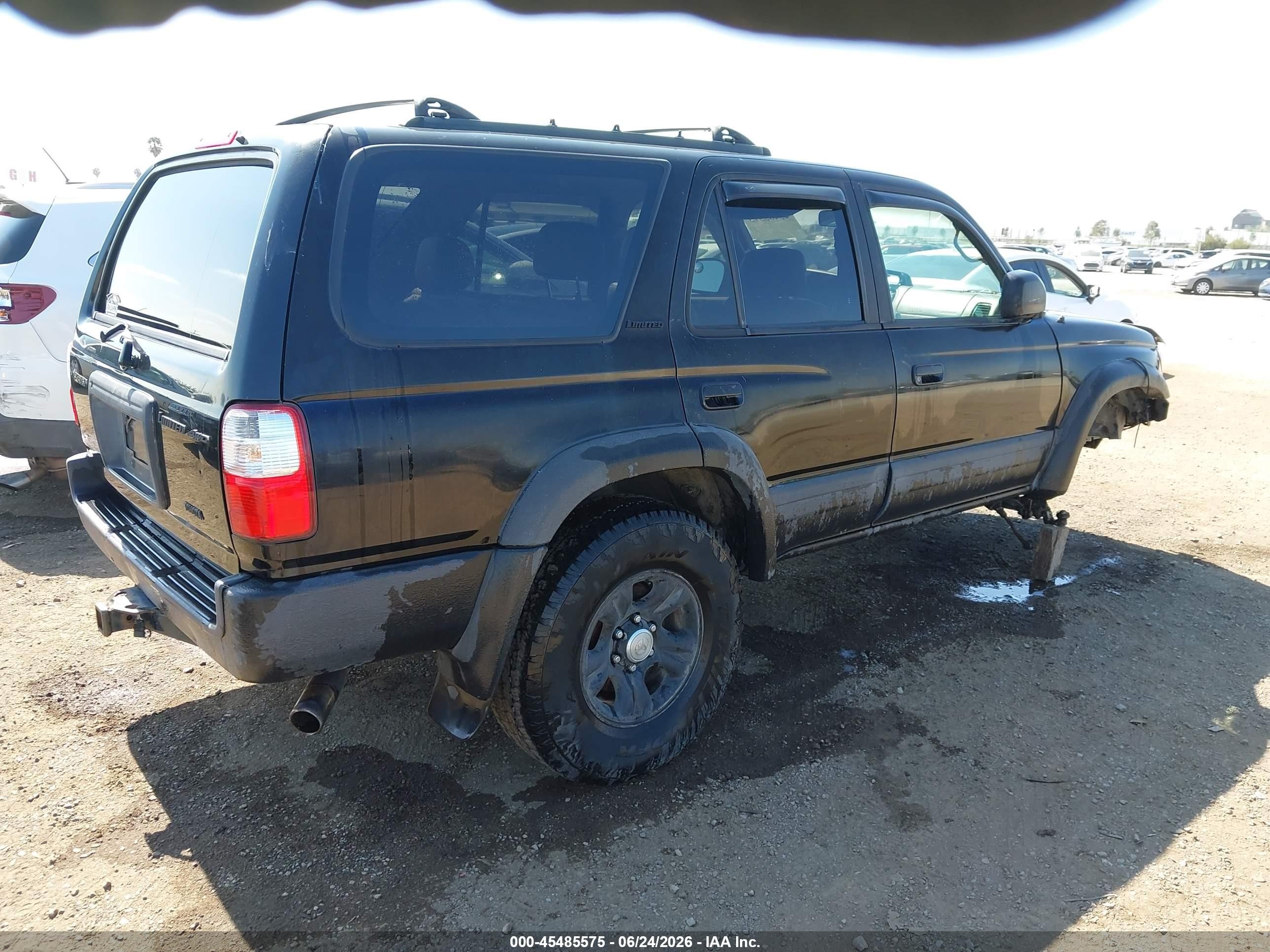 2002 Toyota 4runner Limited V6 Black vin: JT3HN87R120361722