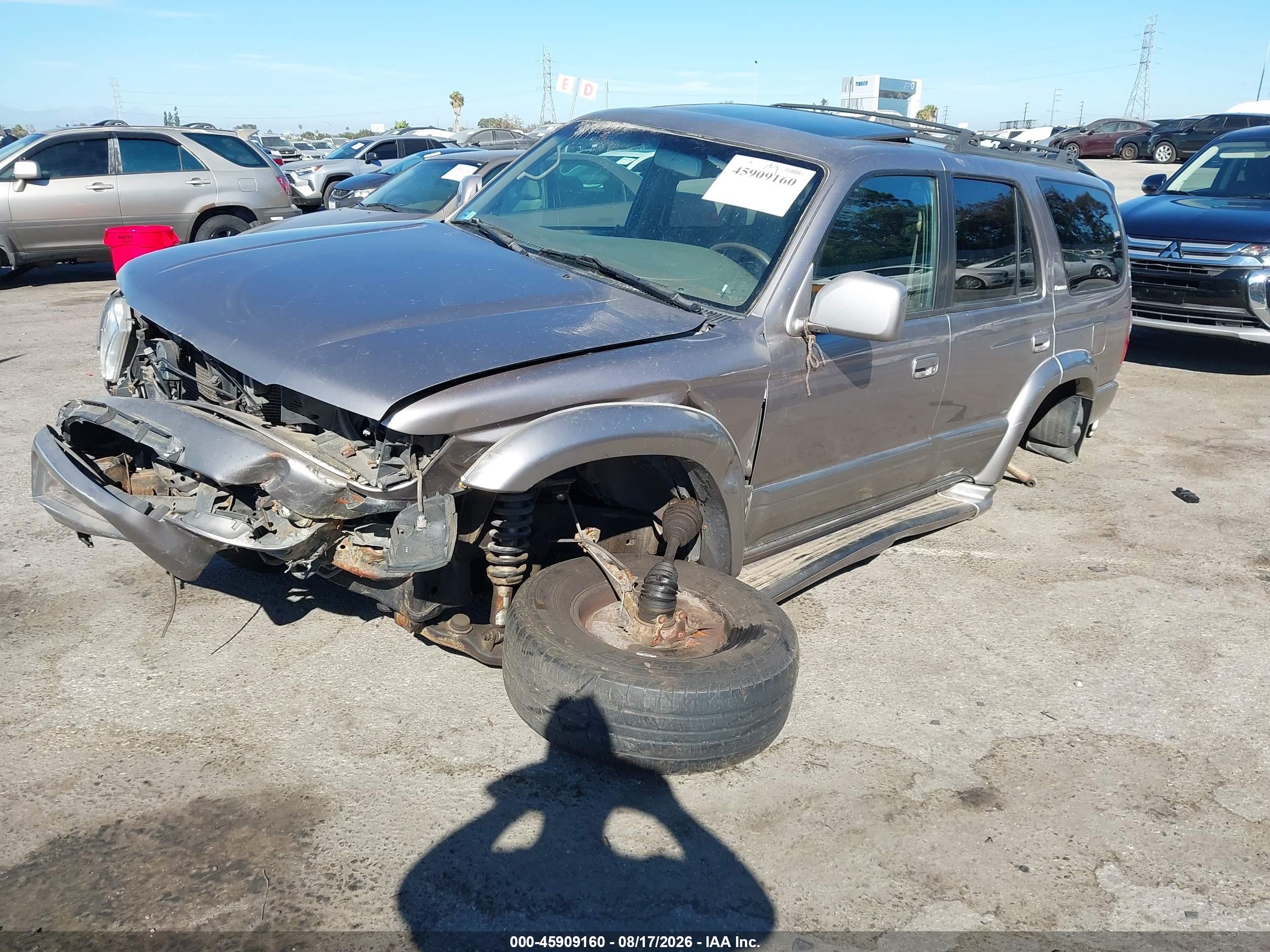 2002 Toyota 4runner Limited V6 Silver vin: JT3HN87R129078622