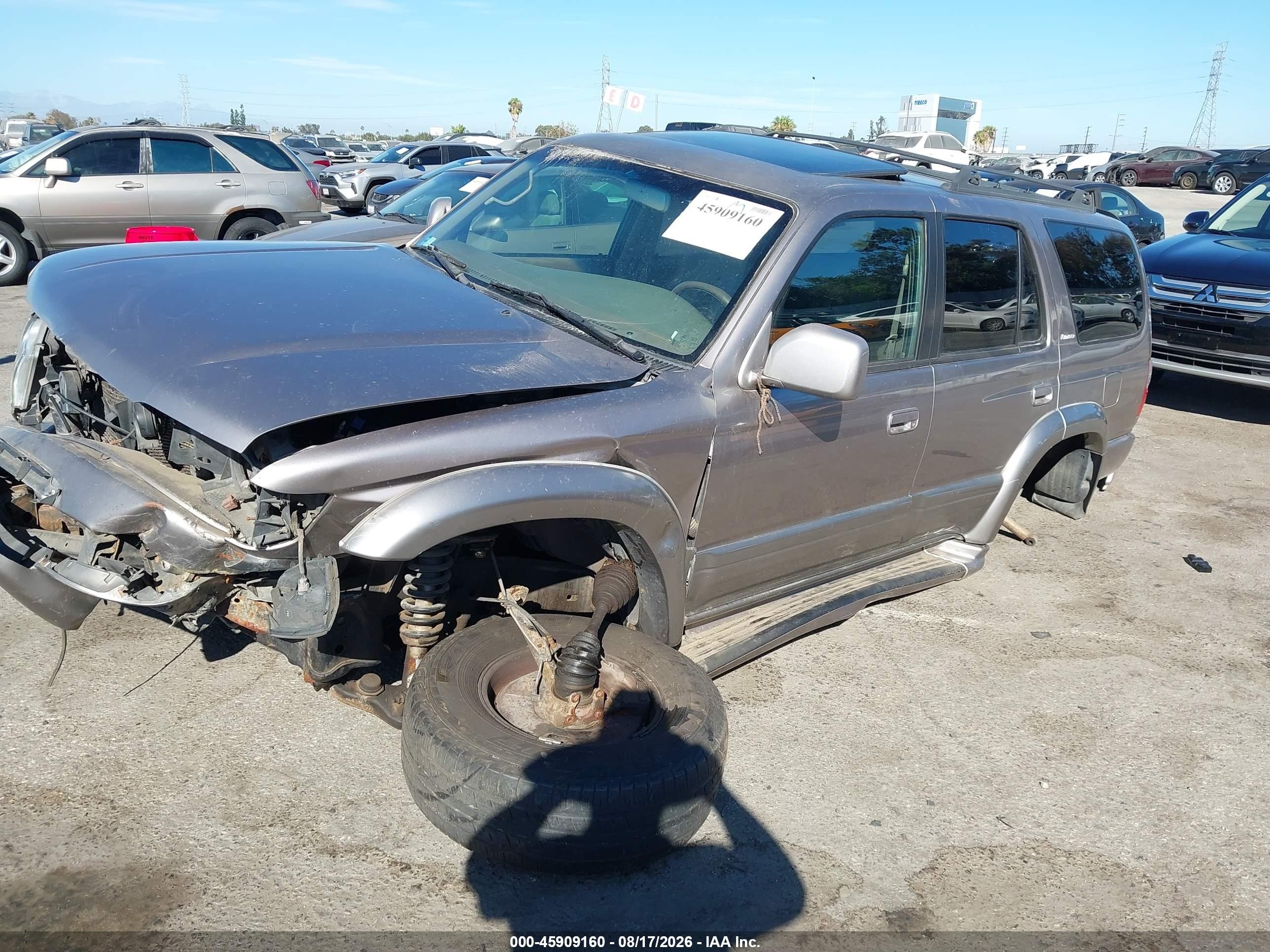 2002 Toyota 4runner Limited V6 Silver vin: JT3HN87R129078622