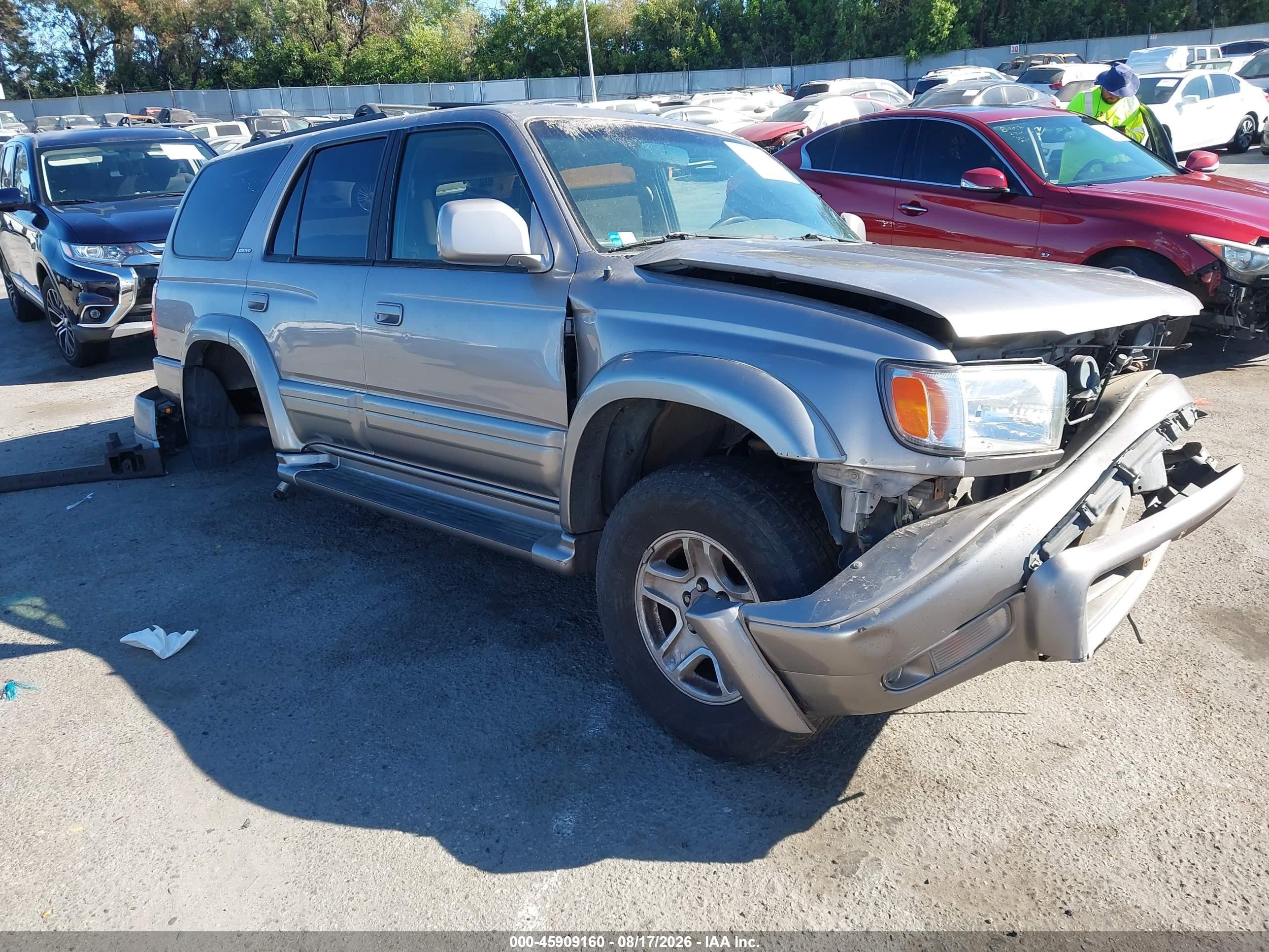 2002 Toyota 4runner Limited V6 Silver vin: JT3HN87R129078622