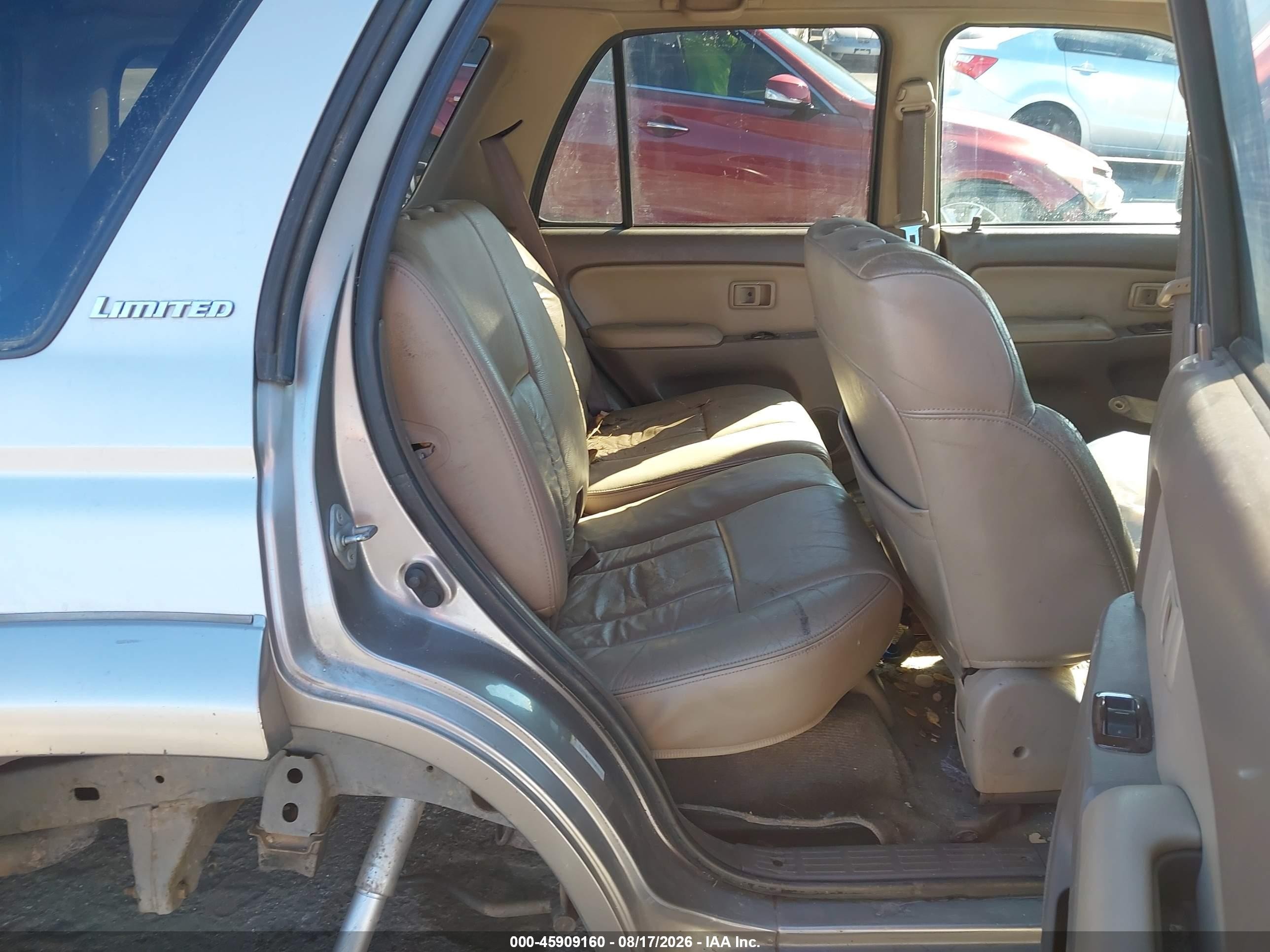 2002 Toyota 4runner Limited V6 Silver vin: JT3HN87R129078622