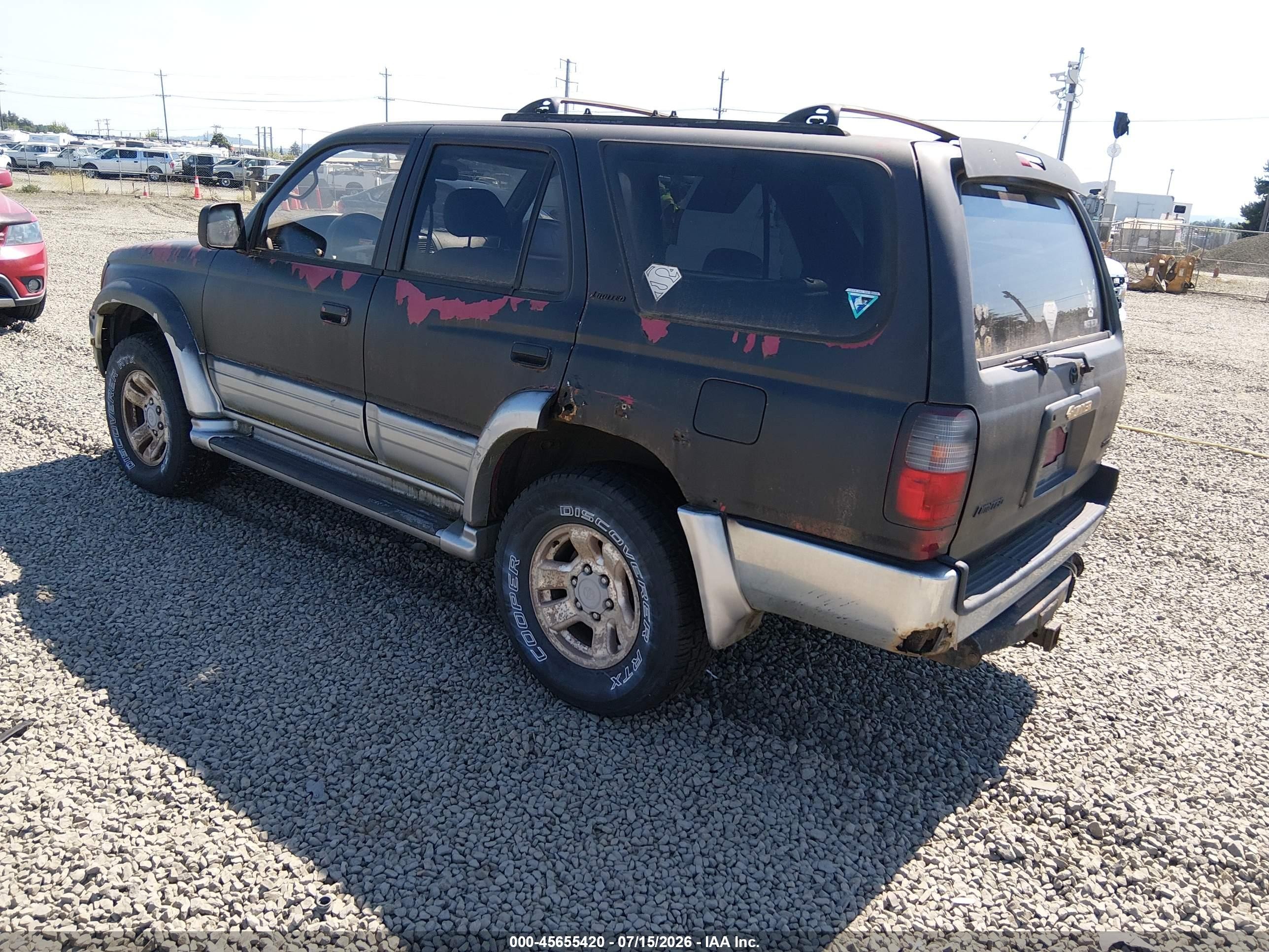 1996 Toyota 4runner Limited Black vin: JT3HN87R1T0015266