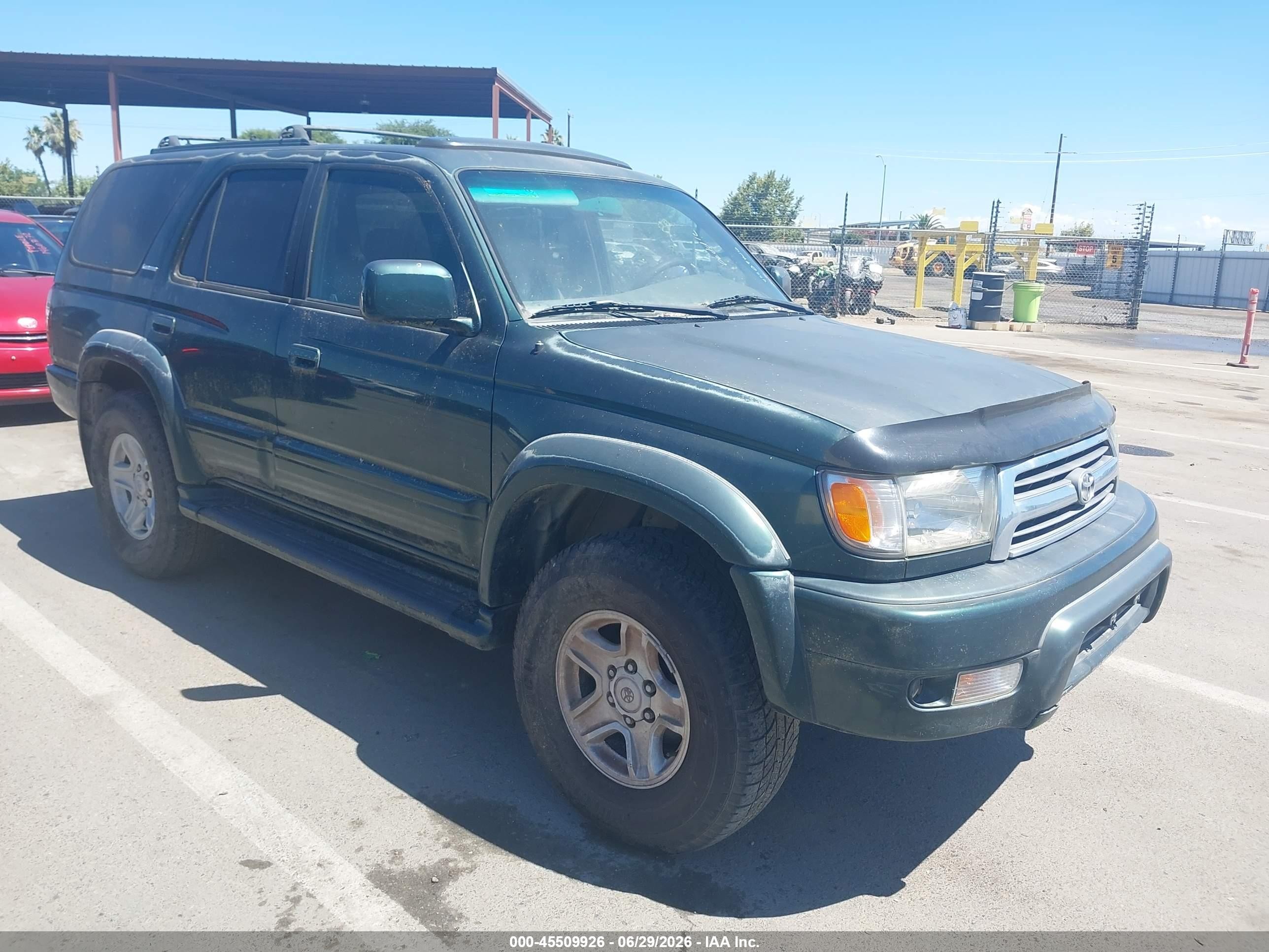 1999 Toyota 4runner Limited V6 Green vin: JT3HN87R1X0204036