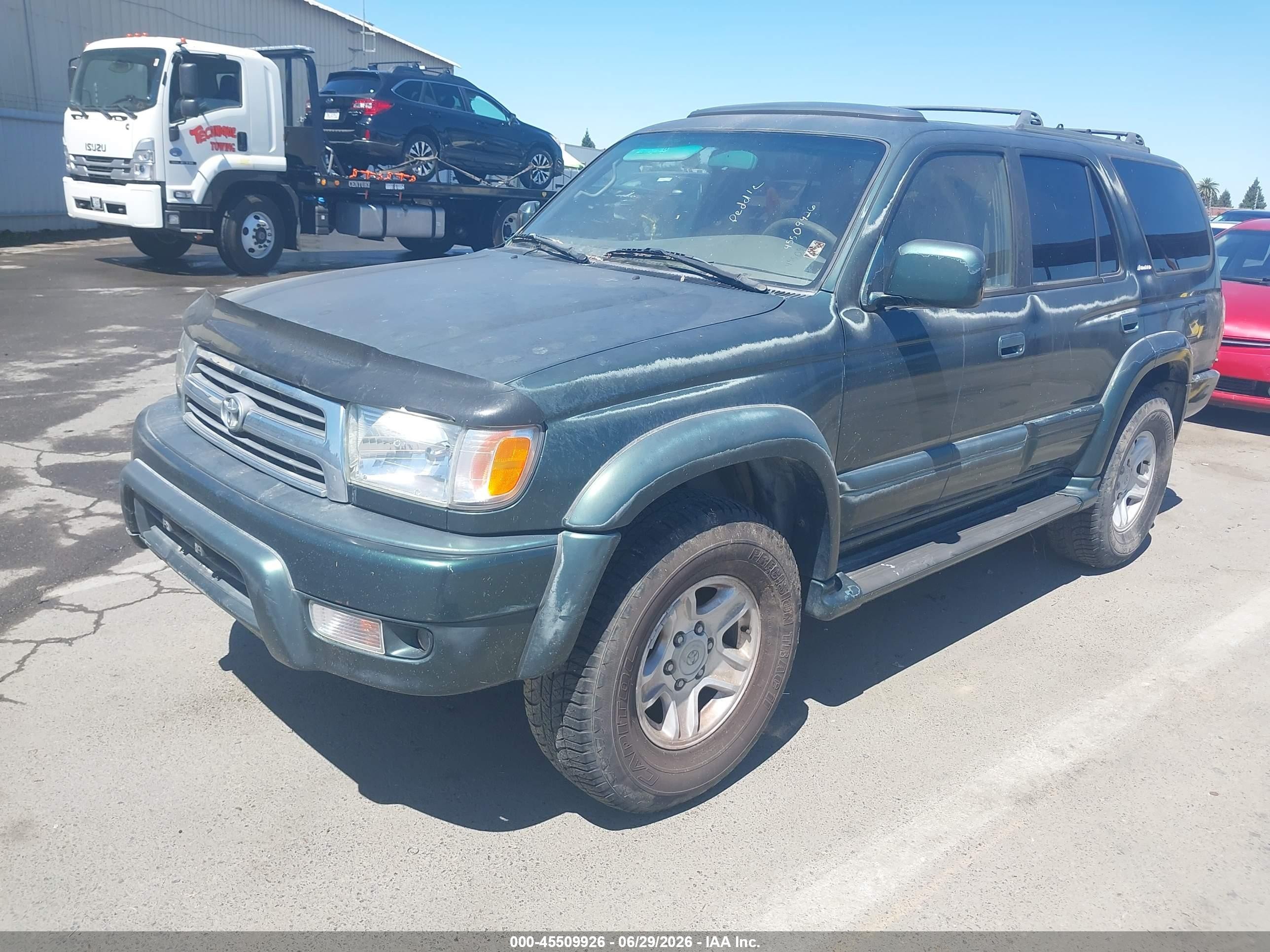 1999 Toyota 4runner Limited V6 Green vin: JT3HN87R1X0204036