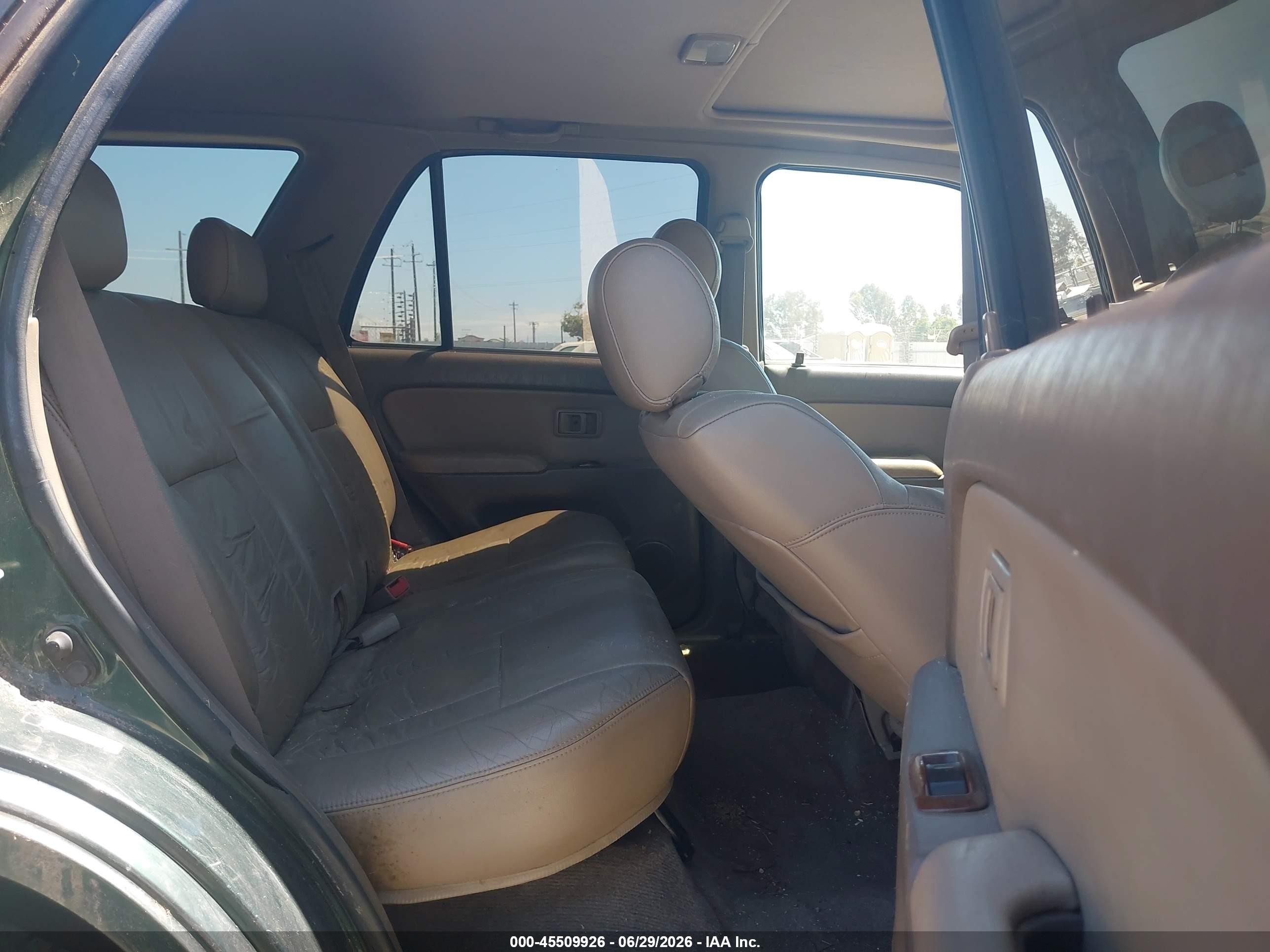1999 Toyota 4runner Limited V6 Green vin: JT3HN87R1X0204036