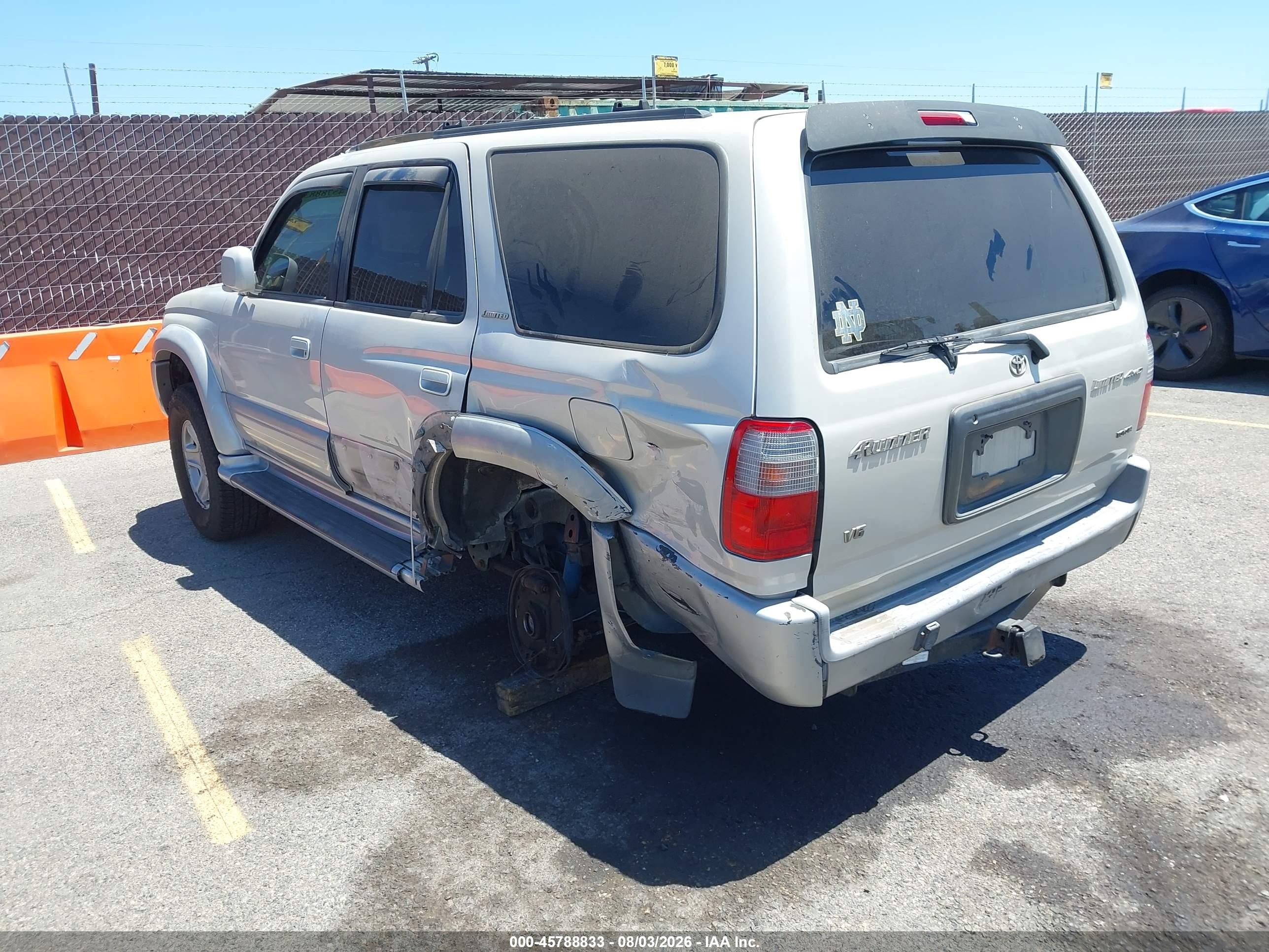 1999 Toyota 4runner Limited V6 Champagne vin: JT3HN87R1X0258744